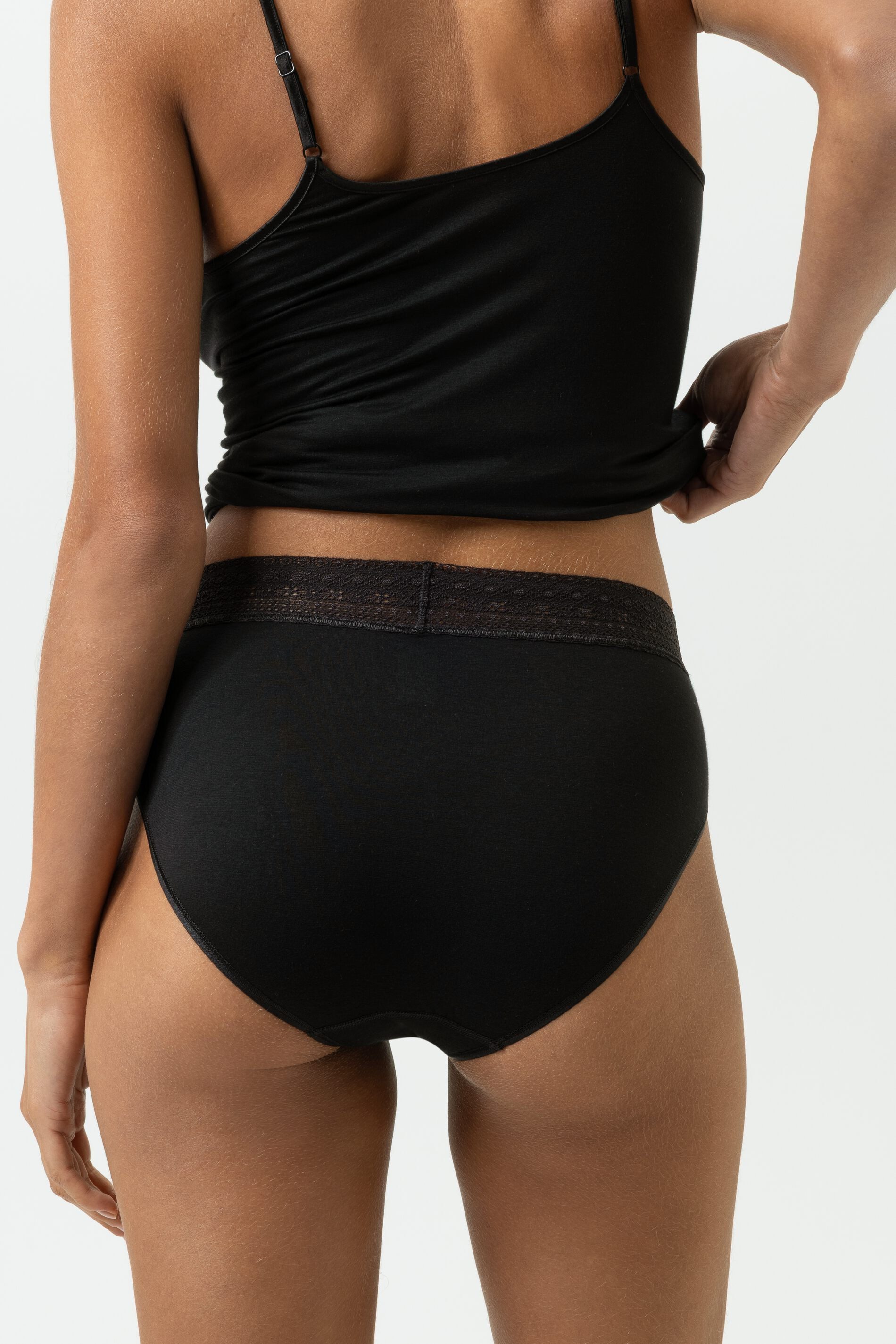 Mey Taillenslip Mey Taillen-Slip Serie Modal Lace Uni Taillenslip (1-St., 1) Stilvoller Basic-Slip, weiches Modal, feine Spitze – Bild 4 von 4