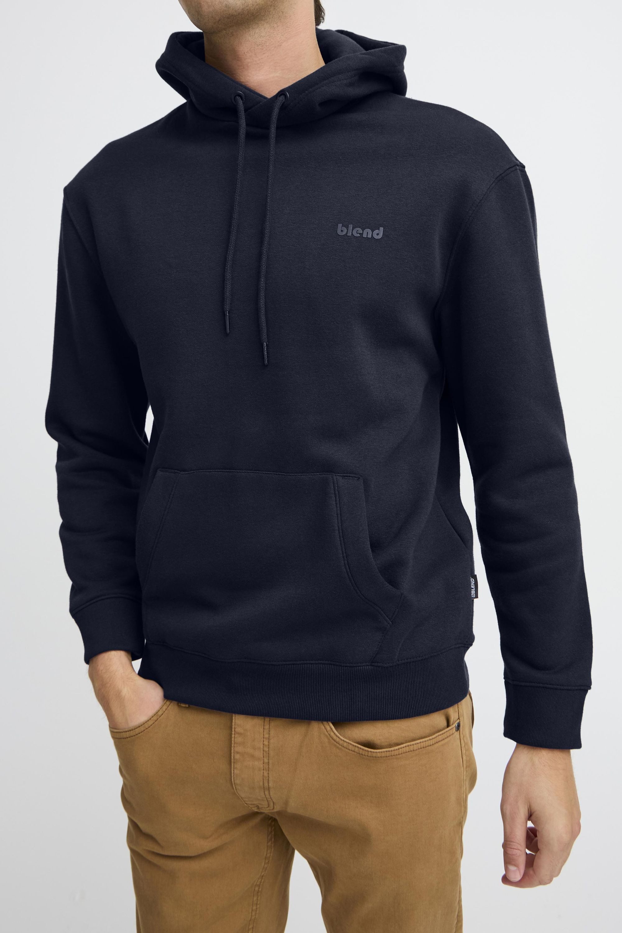 Blend Kapuzenpullover BHDownton Klassisches Sweatshirt mit Rundhalsausschnitt und Kängurutasche