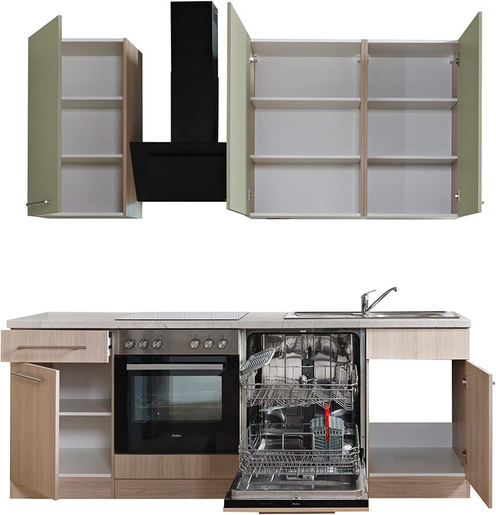 wiho Küchen Küche Filo, wahlweise mit E-Geräten, Breite 220 cm