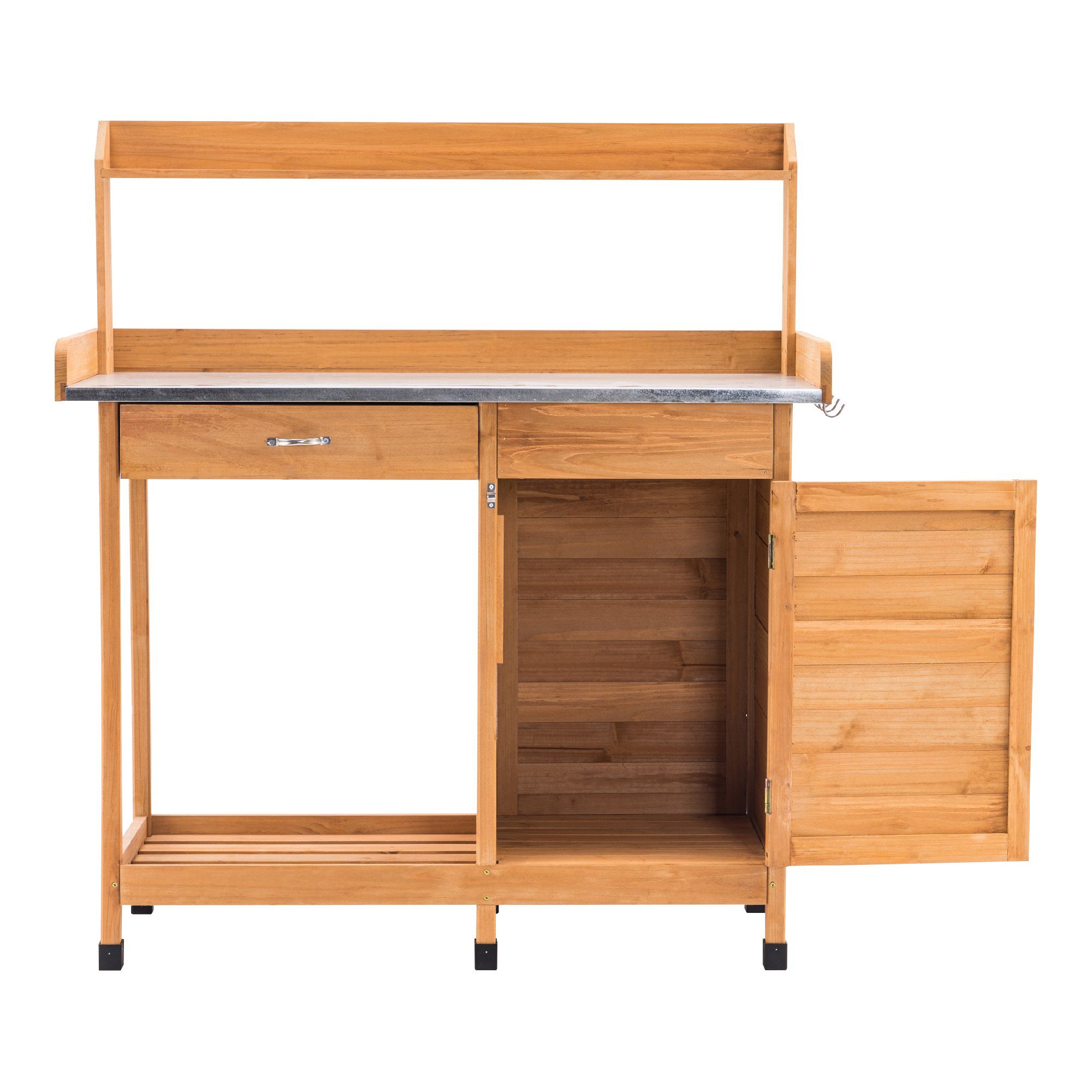 x Pflanztisch Holz, cm 121 101 0440EY, mit 45 MCombo Schublade Pflanztisch MCombo Gärtnertisch x natur Blumentisch Unterschrank, 0440/