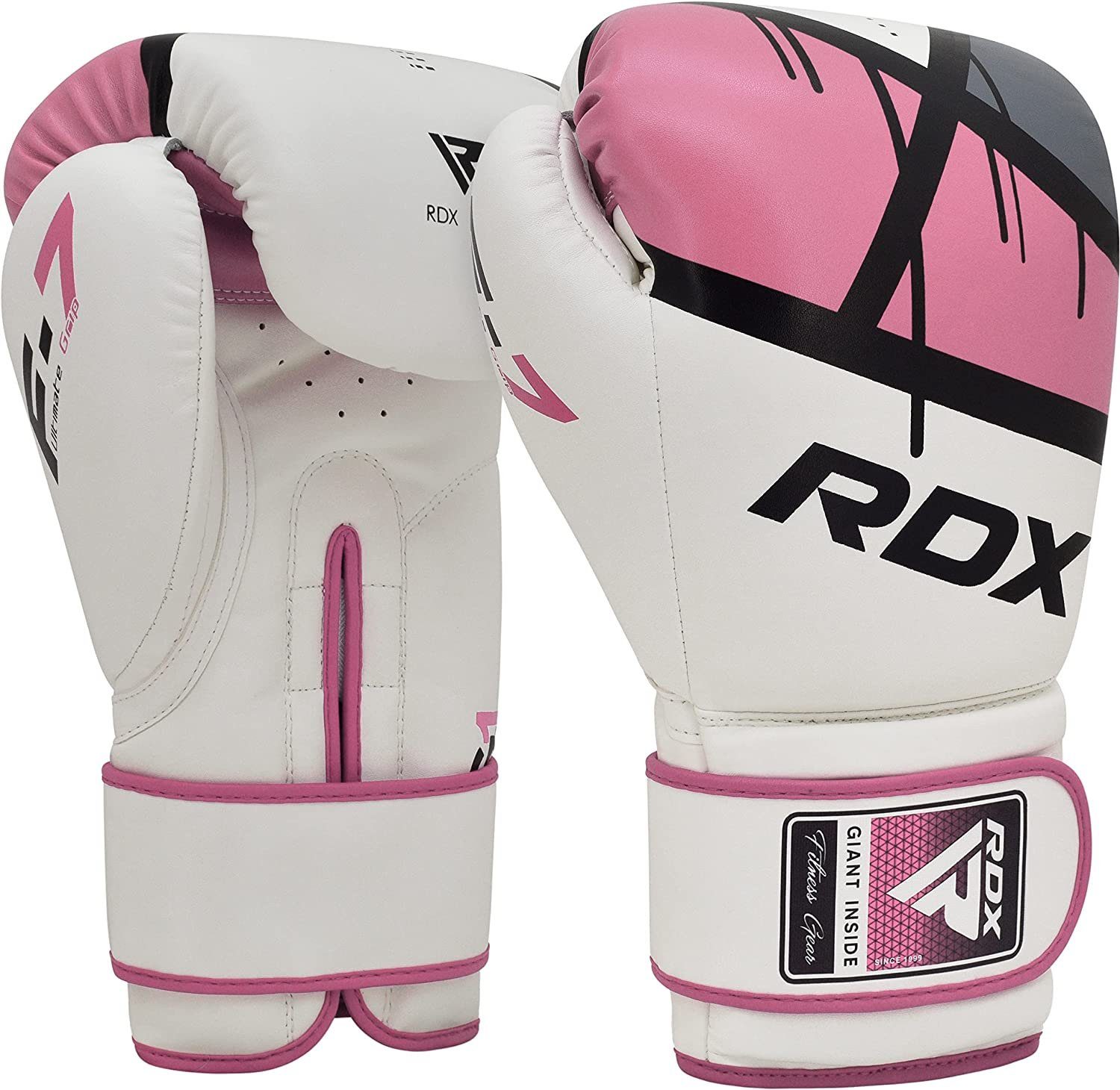 RDX Sports Boxhandschuhe RDX Boxhandschuhe Kickboxing Boxsack Muay Pink Training Thai Sparring