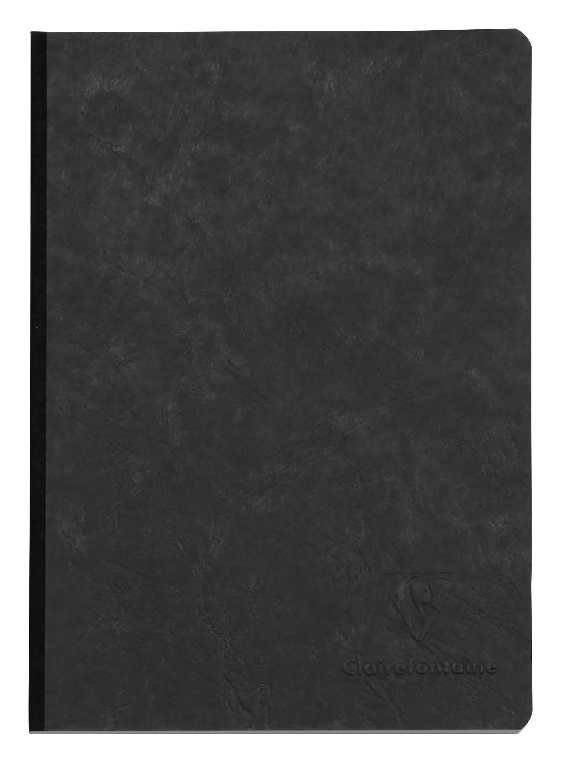 CLAIREFONTAINE Notizbuch 5x Notizbuch AgeBag A5 Leinen bl 96 Blatt - Schwarz 795401C, Linicolor, Age Bag und Europa
