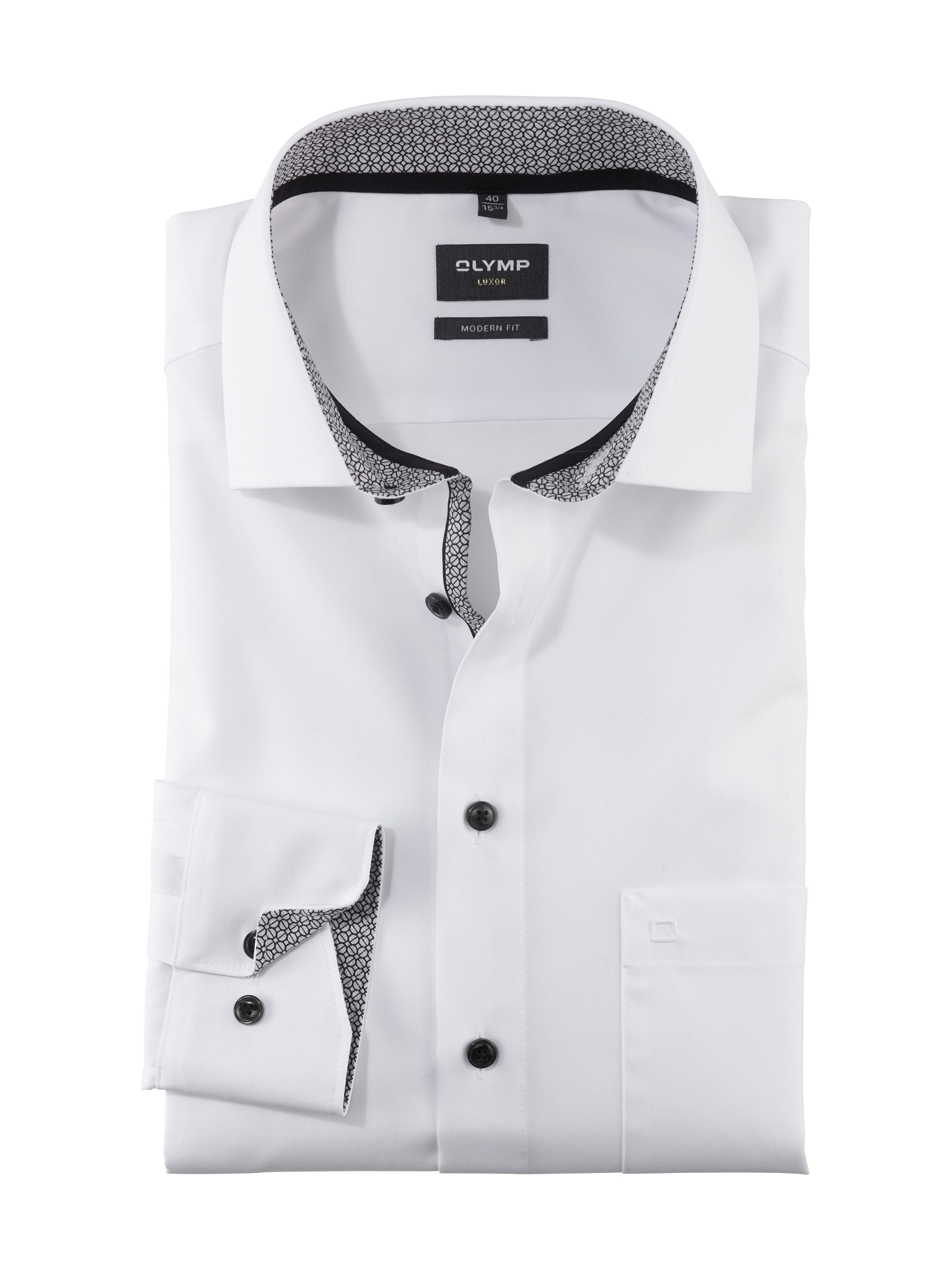 OLYMP Businesshemd Luxor modern fit mit kontrastfarbigen Details günstig online kaufen