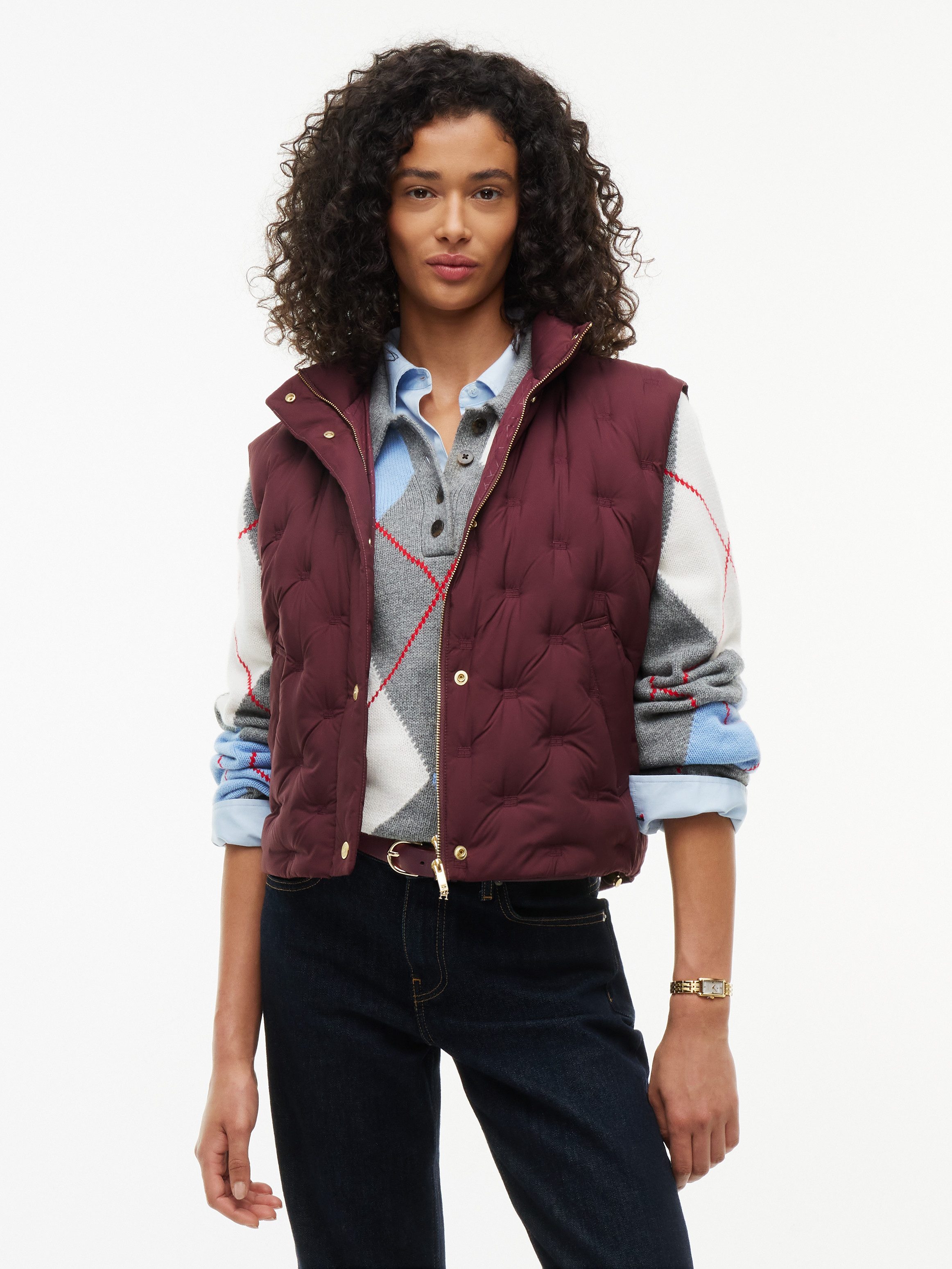 Tommy Hilfiger Steppweste LW DOWN FLAG QUILT VEST Kunstfaser