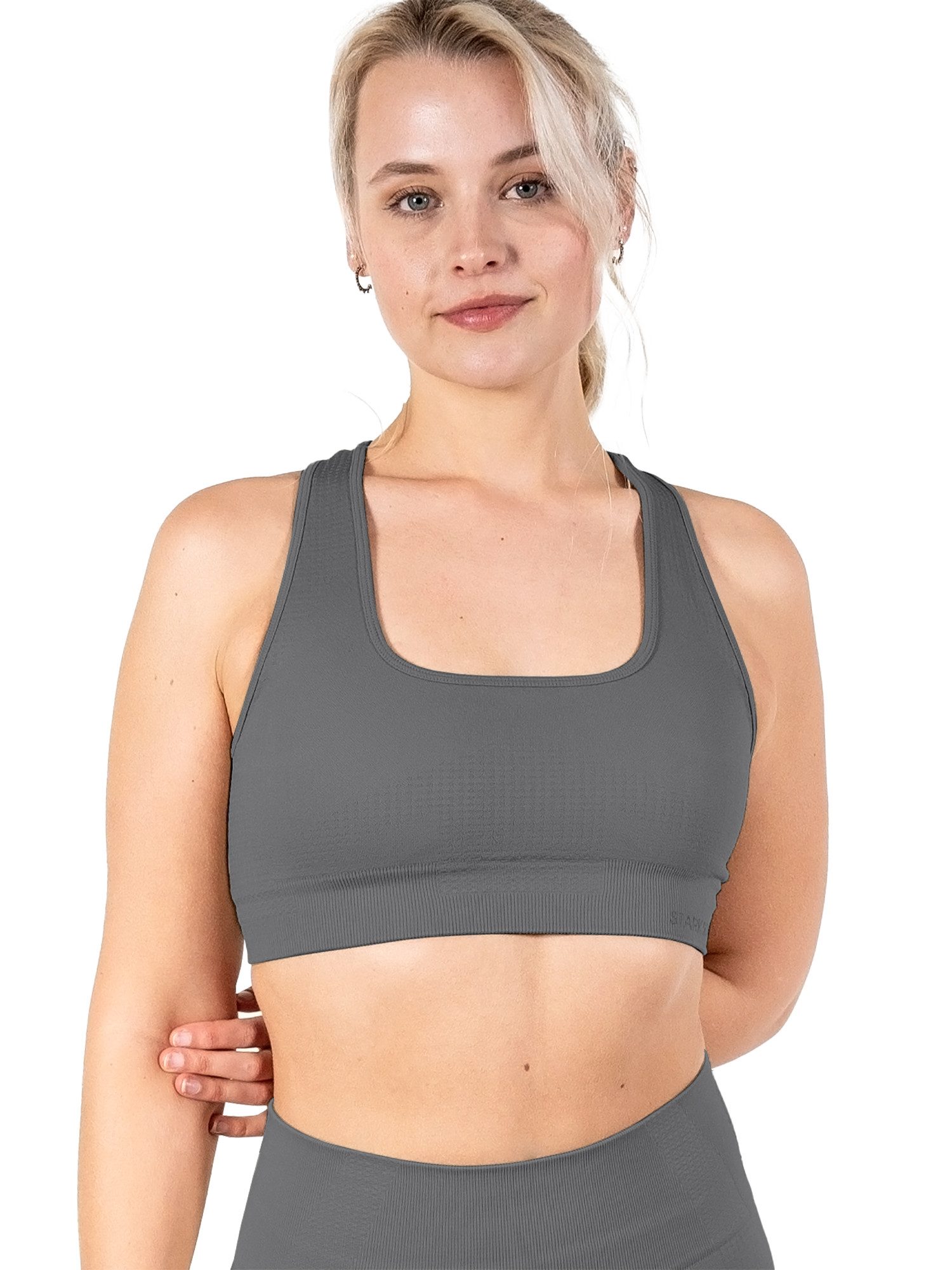 Stark Soul® Sporttop Sport Bra "reflect" Racerback, herausnehmbare Cups - S günstig online kaufen
