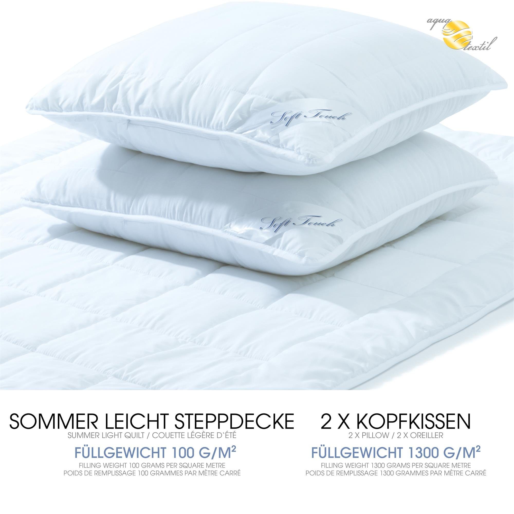 aqua-textil Bettdecke, Kopfkissen + Topper Soft günstig online kaufen