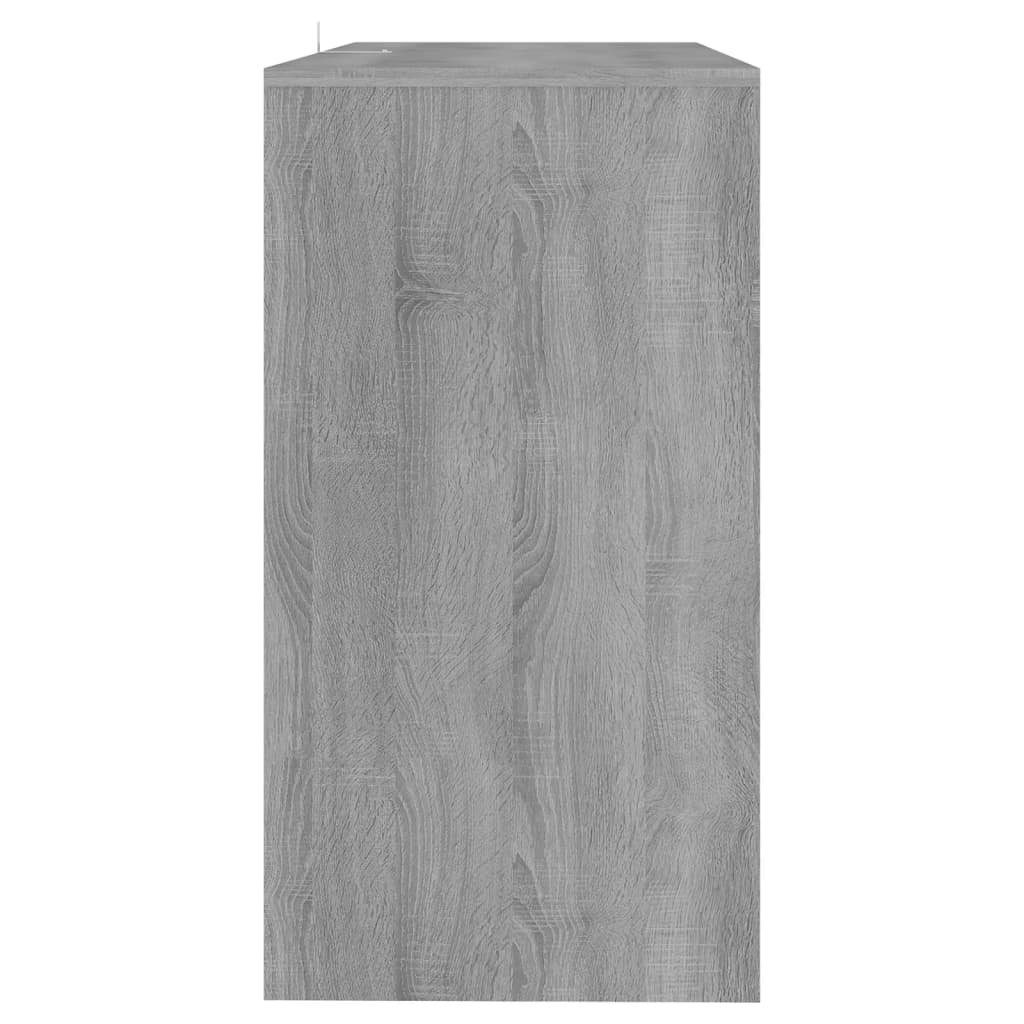 Beistelltisch Holzwerkstoff (1-St) 89x41x76,5 Konsolentisch cm Grau Sonoma furnicato