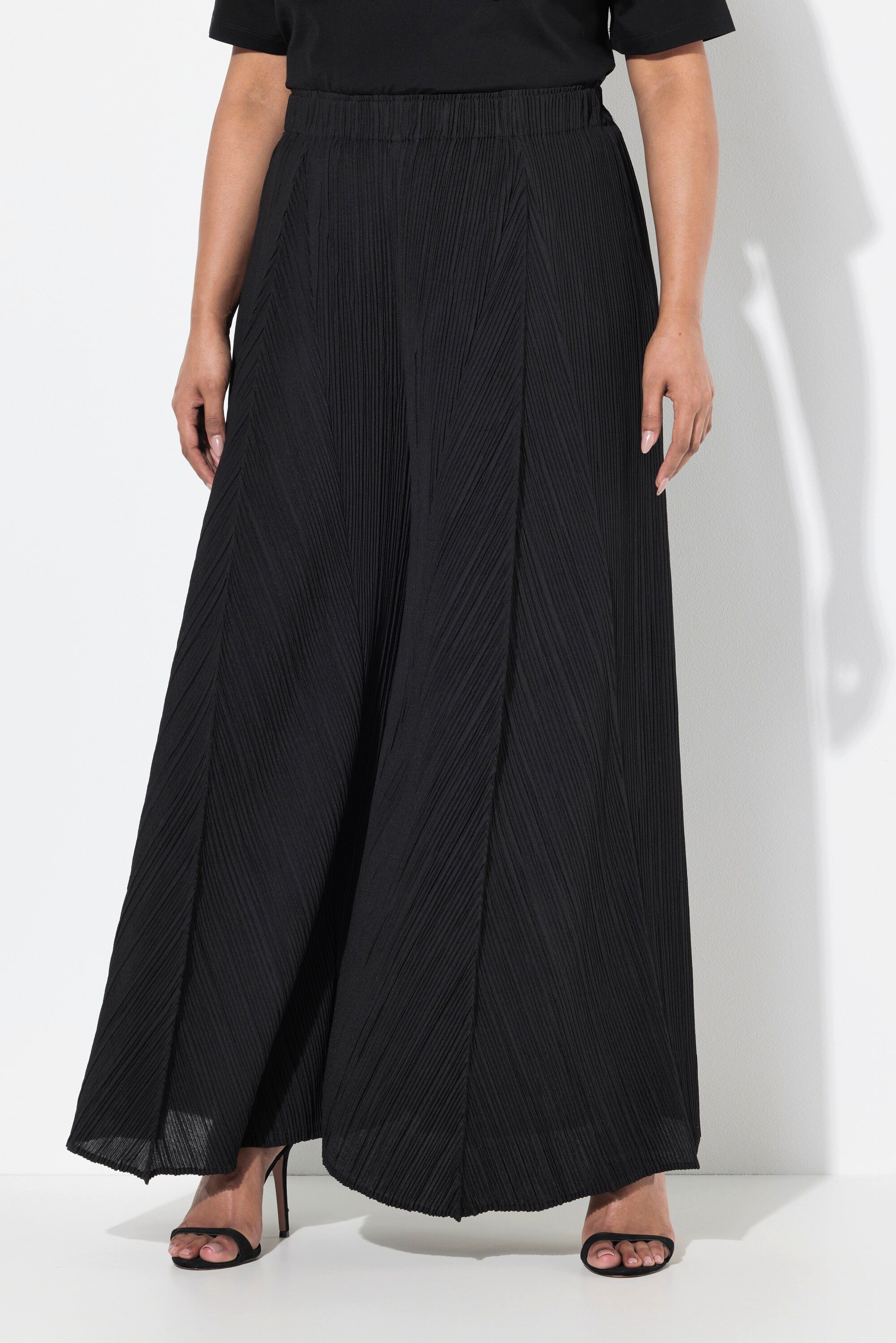 Ulla Popken Schlupfhose Plissee-Hose Biesen weites günstig online kaufen