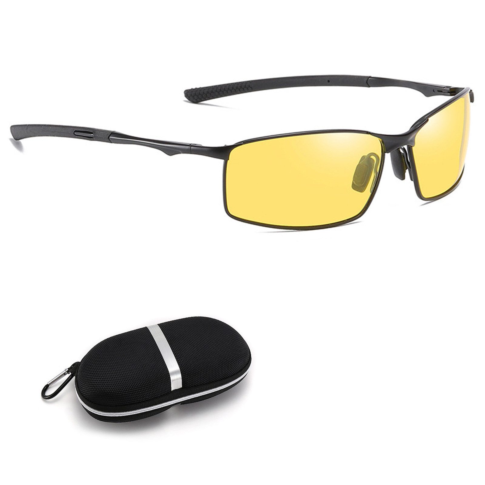 REDOM Sonnenbrille Herren Damen Polarisierte UV Schutzbrille Fahrerbrille (gegen Blendung, elegantes ovales Rahmendesign, 1-St., Unisex, Flexibel, Leicht) zum Autofahren Angeln Wandern Urlaub Sport Reisen Outdoor oder Alltag