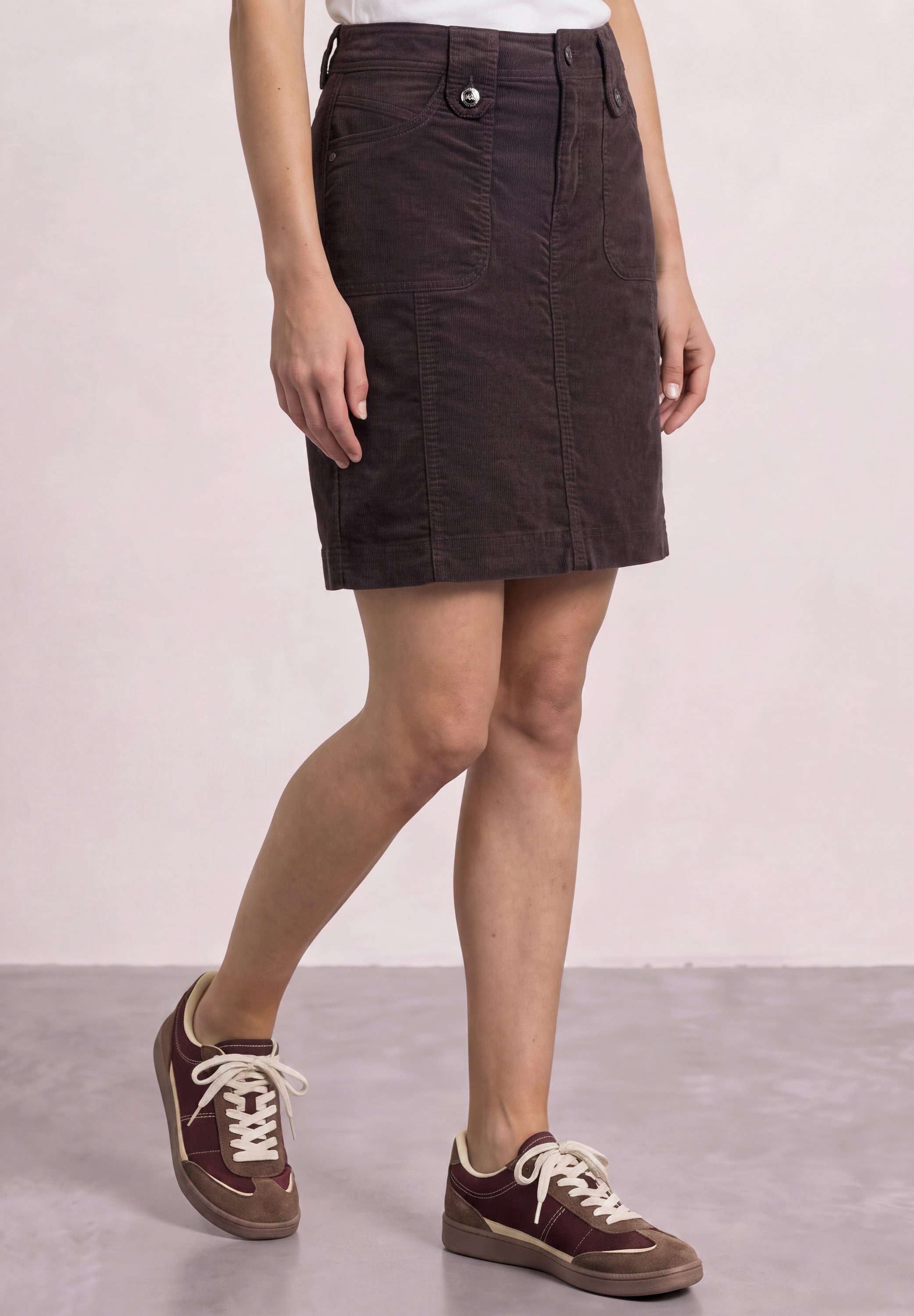 STREET ONE Minirock in Cord-Optik