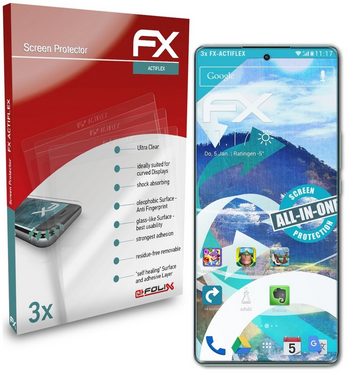 atFoliX Schutzfolie Displayschutzfolie für Honor Magic 5 Lite 5G, (3 Folien), Ultraklar und flexibel