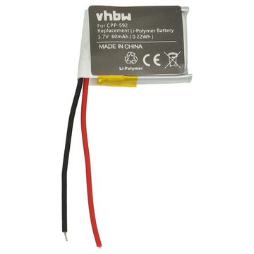 vhbw Ersatz für Fitbit LSSP411415 für Fitnesstracker (60mAh, 3,7V, Li-Polymer) Akku 60 mAh