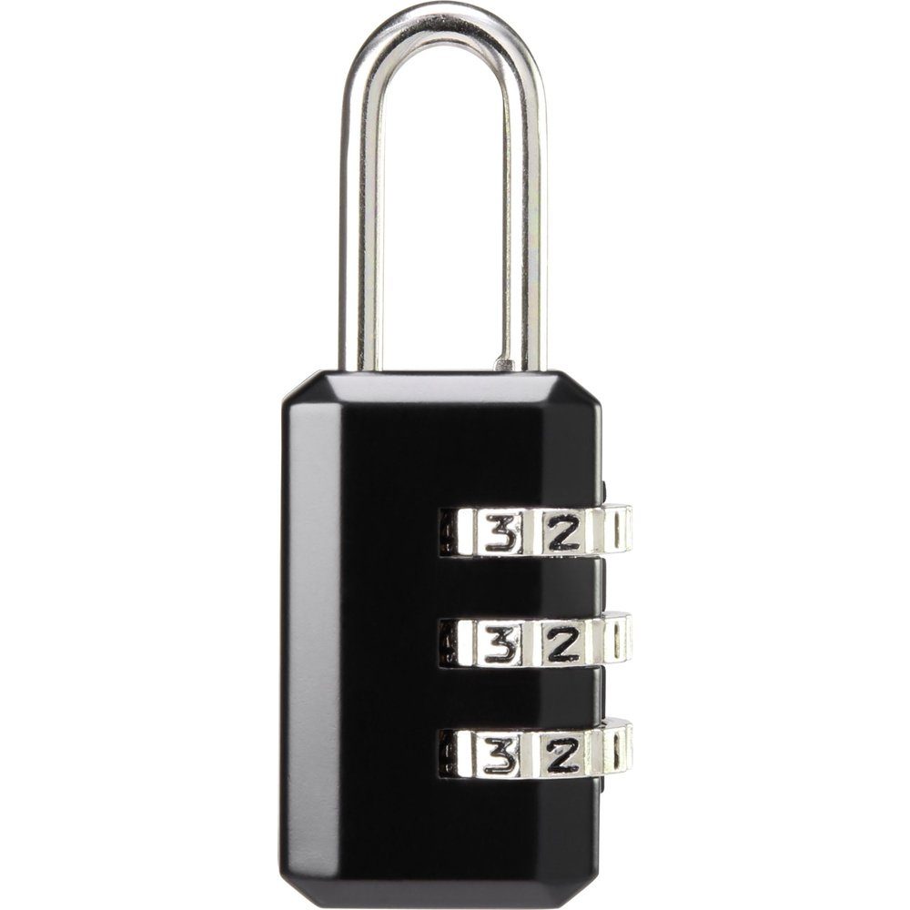 Sygonix Vorhängeschloss Sygonix SY-5044452 Vorhängeschloss 22 mm Schwarz Zahlenschloss