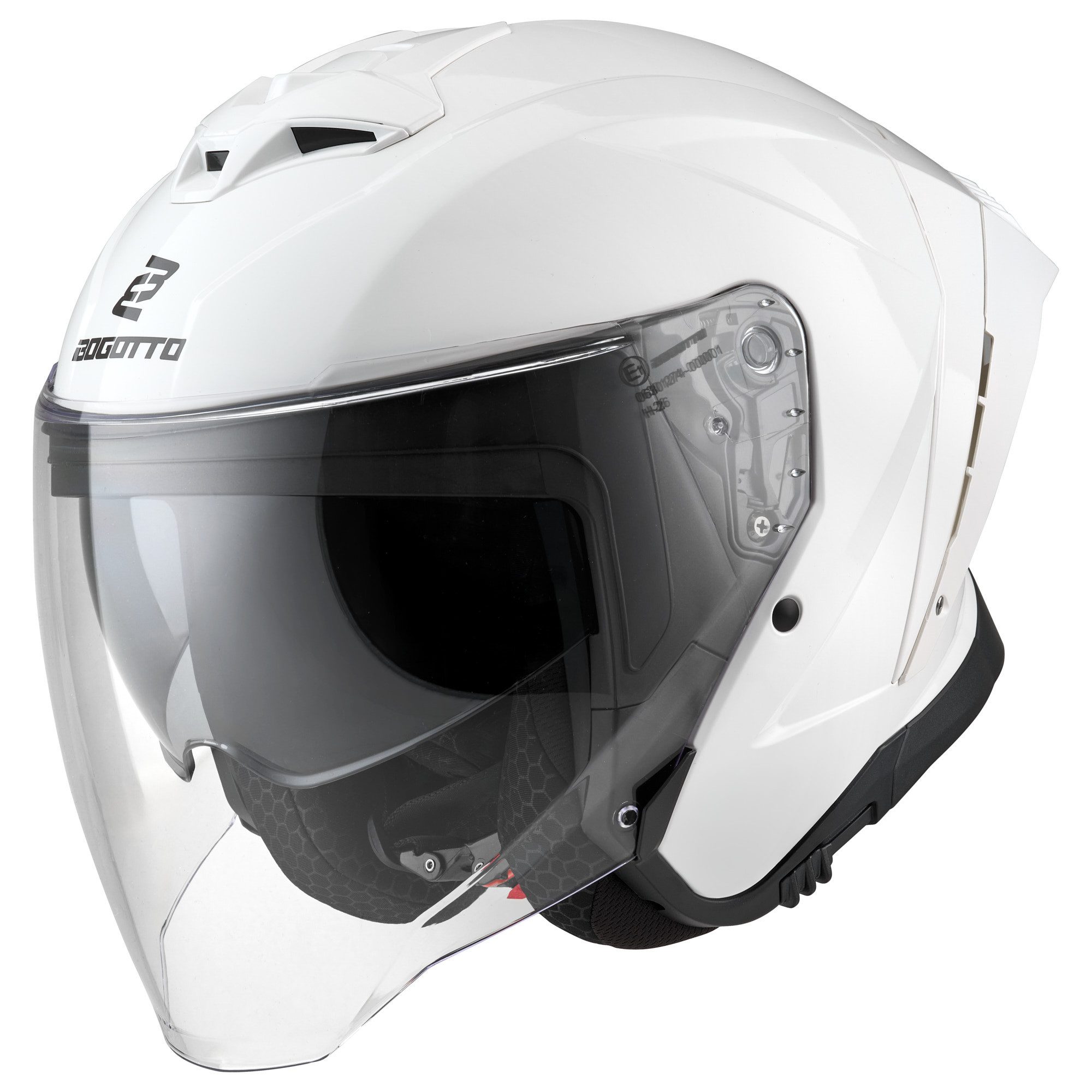 Bogotto Motorradhelm H599 Jethelm, Geeignet Für Brillenträger,herausnehmbares Innenfutter,integriert