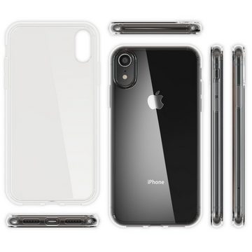 Nalia Smartphone-Hülle Apple iPhone XR, Klare Silikon Hülle / Extrem Transparent / Durchsichtig / Anti-Gelb