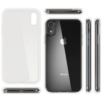 Nalia Smartphone-Hülle Apple iPhone XR, Klare Silikon Hülle / Extrem Transparent / Vergilbungsfrei / Stoßfest / Kratzfest / Durchsichtige Dünne Schutzhülle / Clear Phone Case / Soft Cover / Anti-Gelb / Flexibel / Handy-Schale Etui Bumper Phone Backcover Handycase Handycover