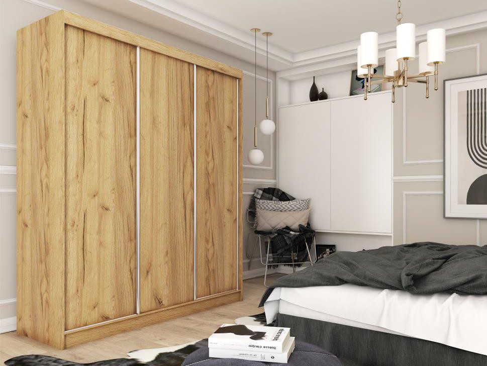 Beautysofa Kleiderschrank MARIO II Breite: 120 oder 240cm, mit Schubladen