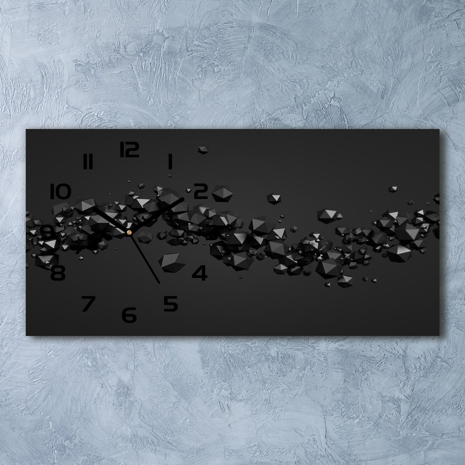 Tulup Wanduhr aus Glas Glasbild Glasuhr Gehärtetes 3D Abstraktion 60 cm x 3 günstig online kaufen