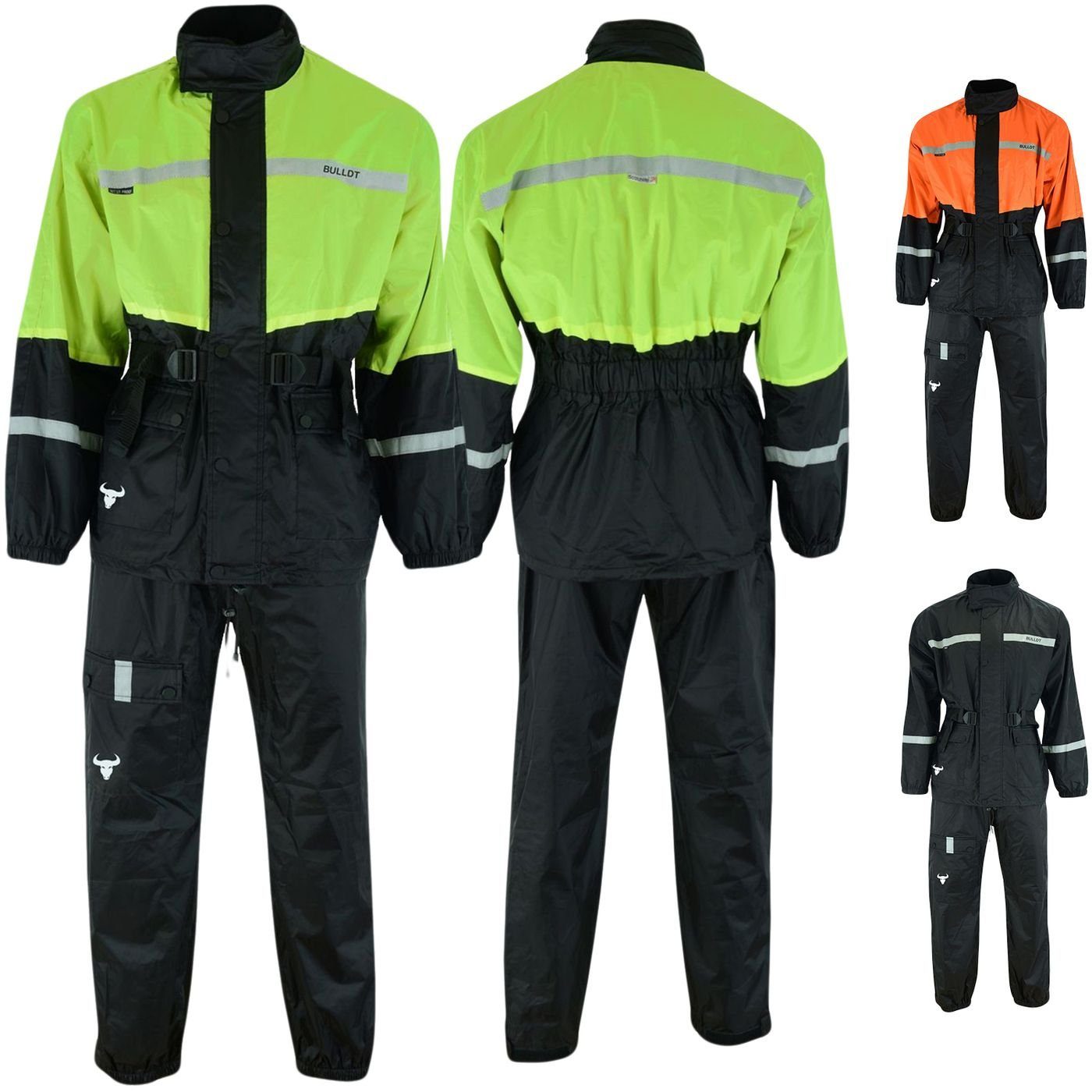 BULLDT Regenoverall BLD-Rainsuit-1 BULLDT Herren Motorrad Regenkombi Regenjacke Regenhose