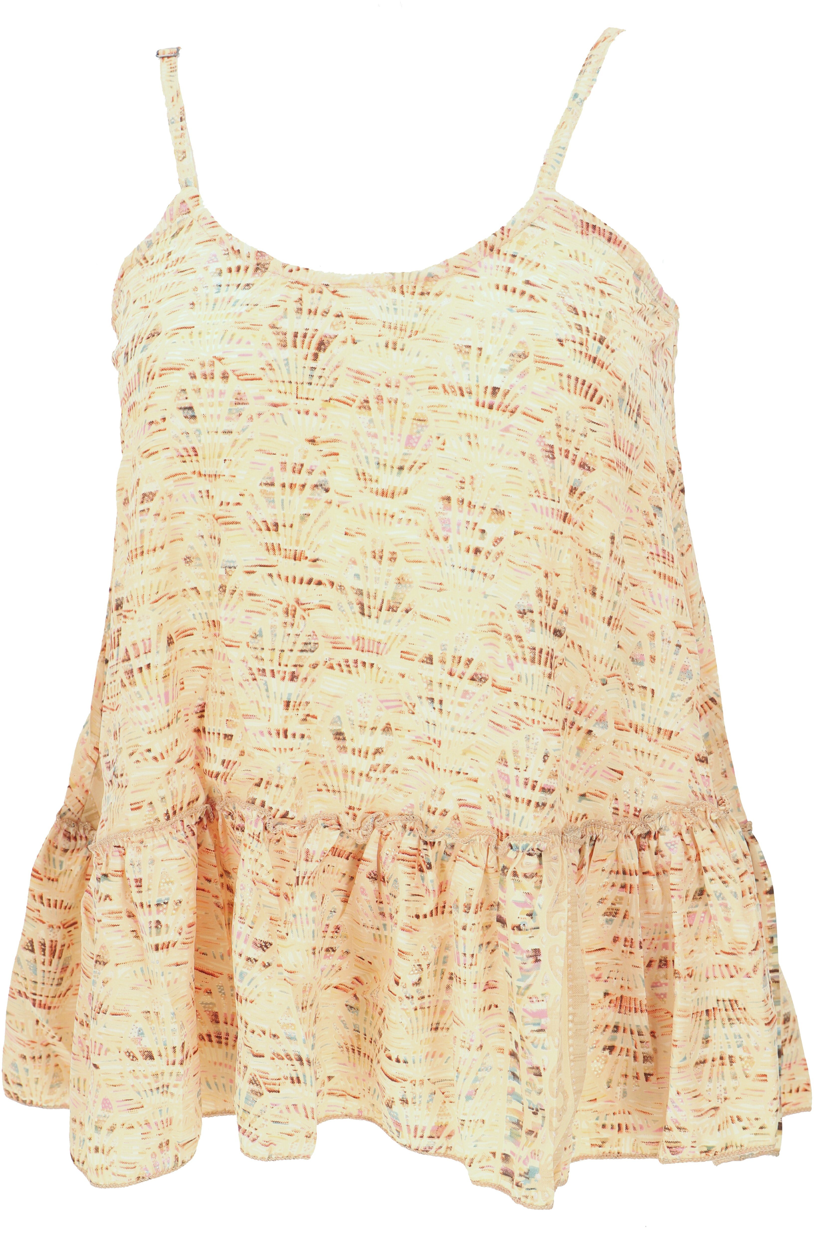 Guru-Shop T-Shirt Seidiges Boho Trägertop, luftiges günstig online kaufen