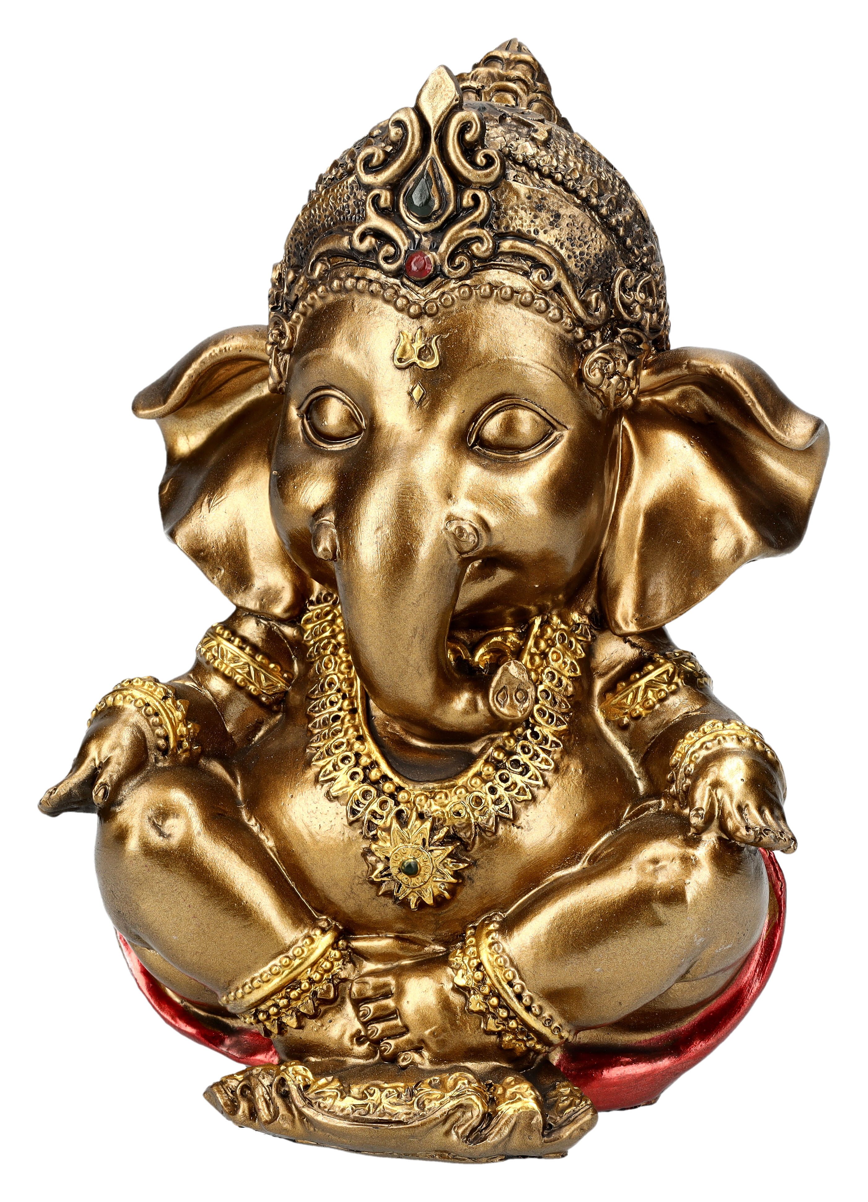 Figuren Shop GmbH Fantasy-Figur Ganesha Figur klein meditiert Mythologie Fa günstig online kaufen