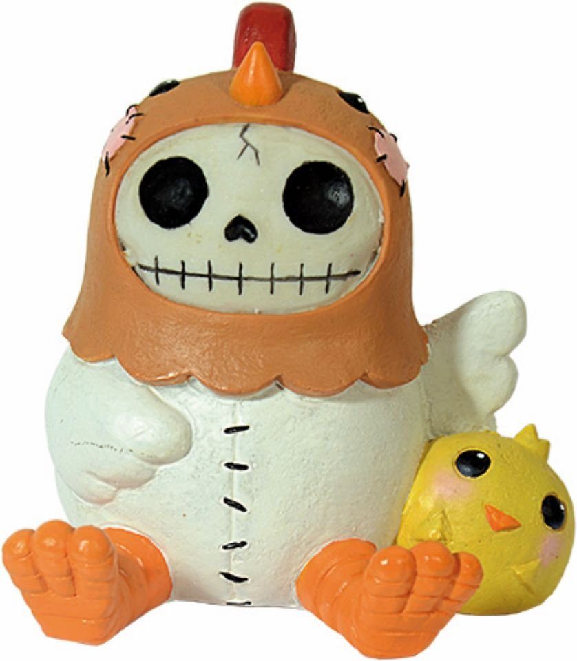 MystiCalls Dekofigur Furrybones "Chicken" - Halloween, Deko, Skelett