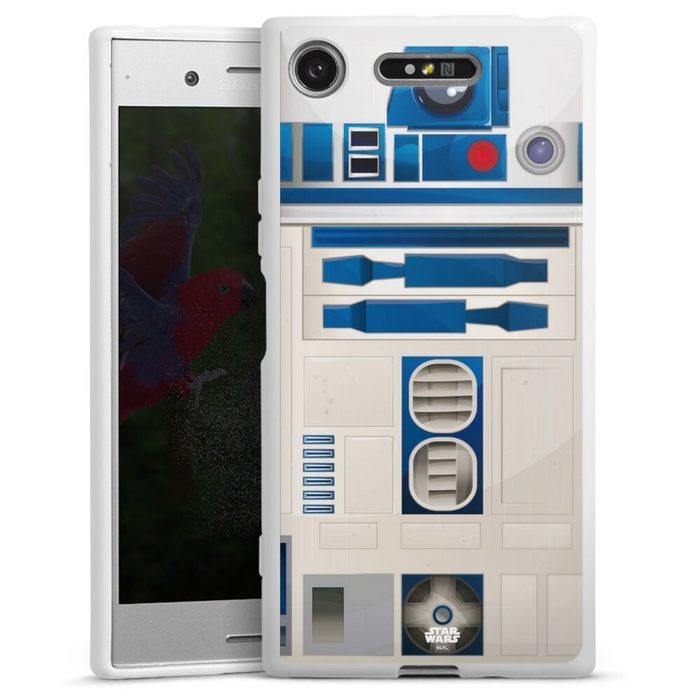 DeinDesign Handyhülle Star Wars R2D2 Fanartikel R2D2 Closeup - Star Wars Sony Xperia XZ 1 Silikon Hülle Bumper Case Handy Schutzhülle