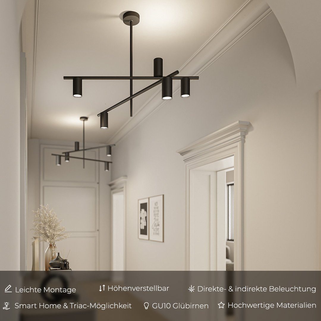 Neona Deckenleuchten NYXIA Schwarz, GU10, Warmweiß günstig online kaufen