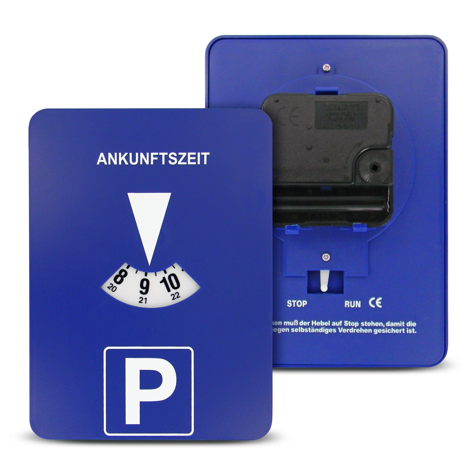 EAXUS elektronische Parkscheibe Elektrisch und Mitlaufend fürs Auto - Parkzeitmesser, Elektronische Parkuhr