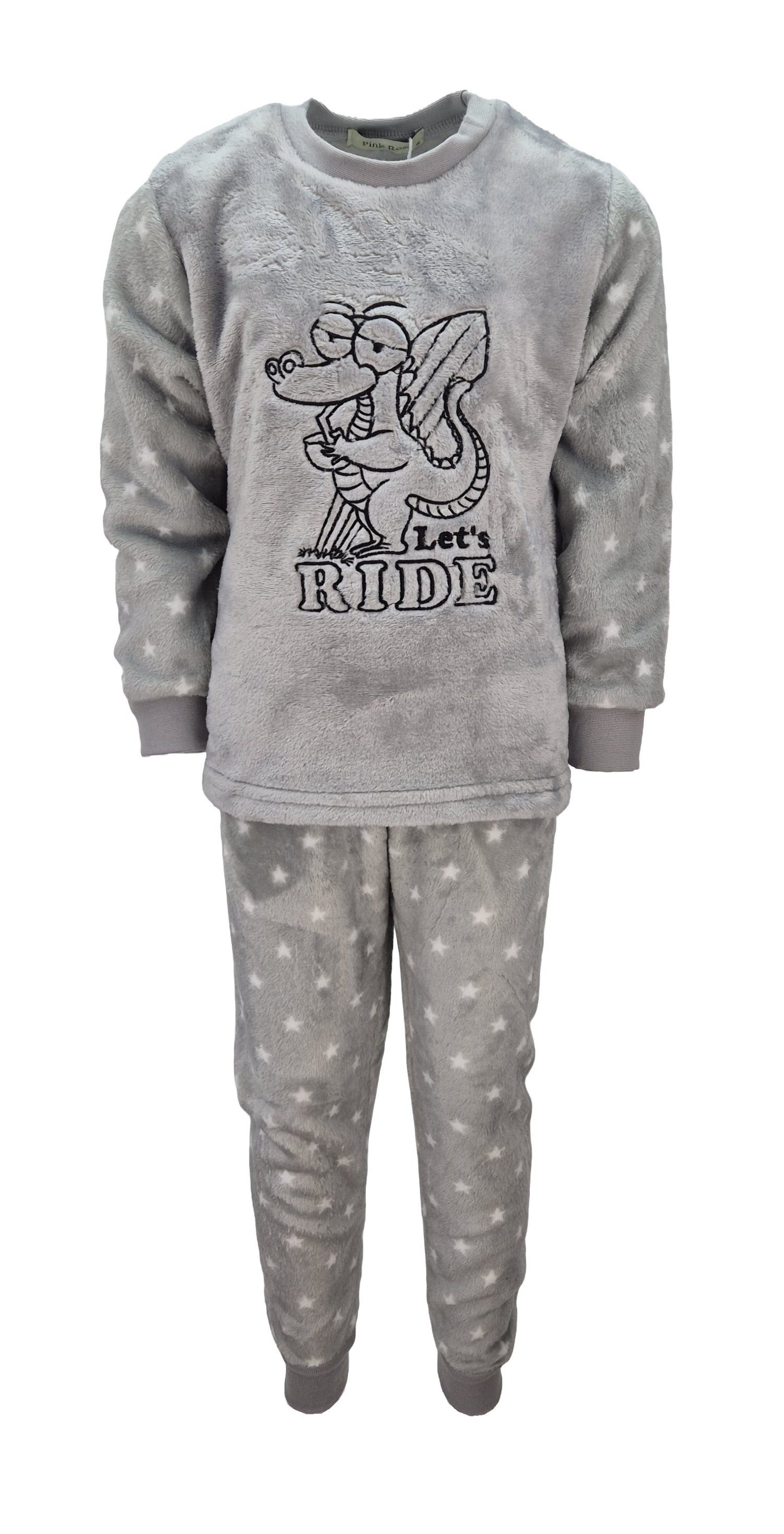 Schlafanzug Kuschelweicher Jungen Pyjama JS14