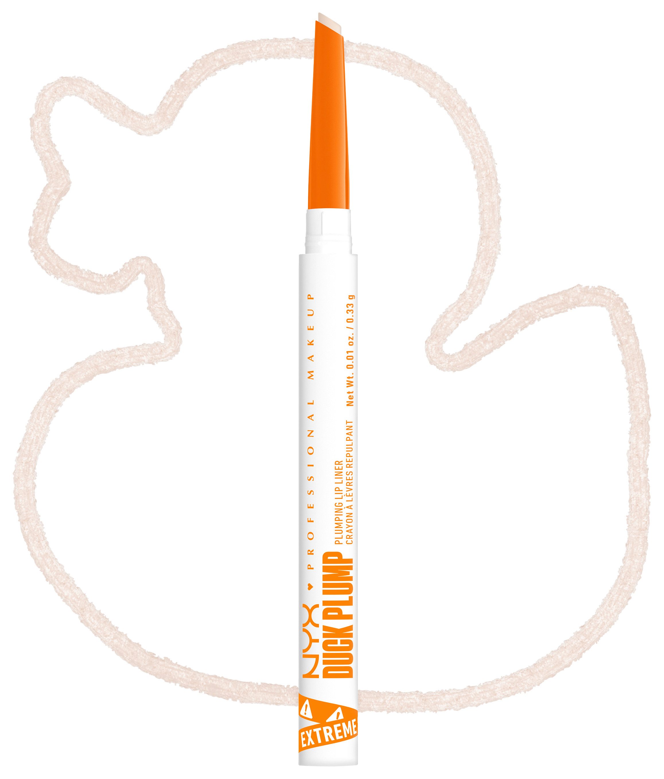NYX PROFESSIONAL MAKEUP Lippenstift DUCK PLUMP PLUMPING LIP LINER, zaubert maximal pralle Lippen