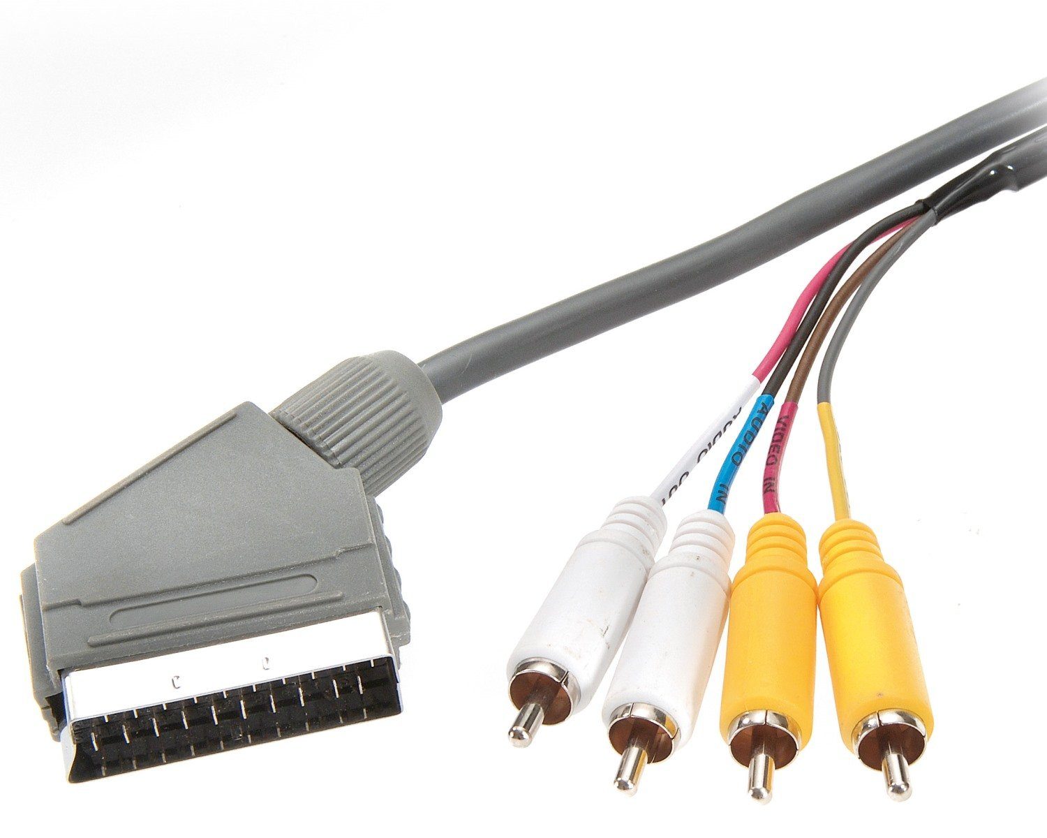 Vivanco AdapterKabel ScartStecker auf 4x CinchStecker AudioKabel, Scart,Cinch, Scart
