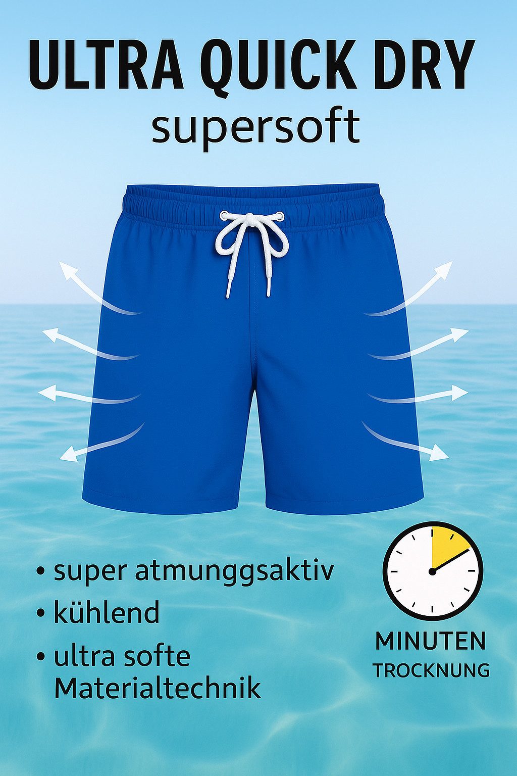 RedBridge Badeshorts Extrem schnelltrocknend – Atmungsaktiv, kühlend & supe günstig online kaufen