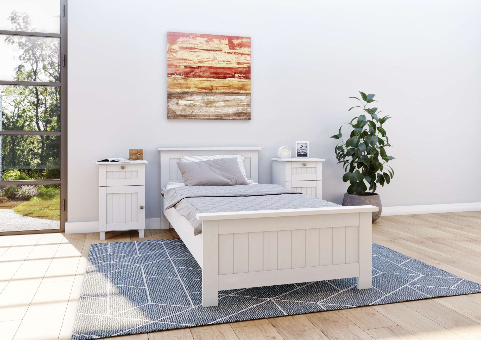 OTTO home Nachtkommode Juventus, Nako, Nachttisch, mit einer Schublade, aus massiver Kiefer, FSC®-zertifiziert