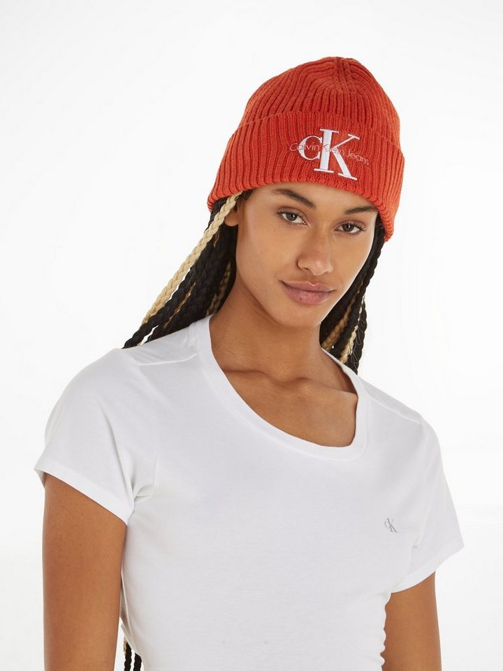 Calvin Klein Jeans Beanie MONOGRAM BEANIE, Beanie von Calvin Klein  Womanswear