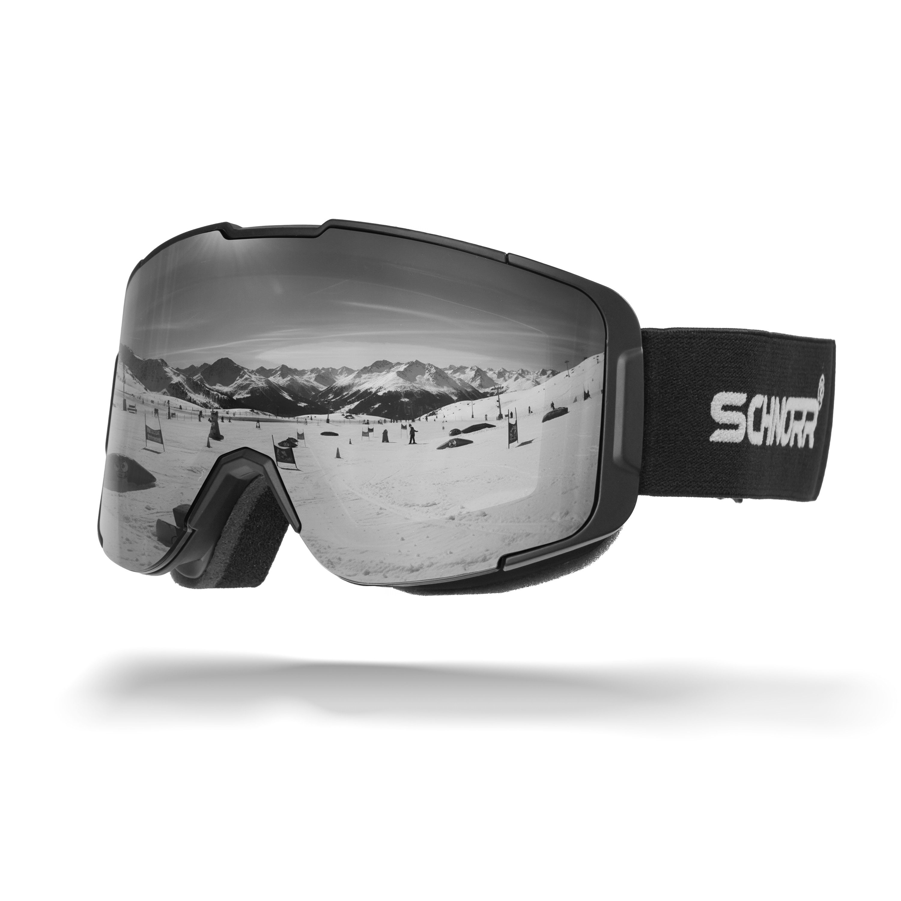 Sportbrille Kidsi Plus Silber S3/S4 - Kinder Skibrille, Anti-Fog, OTG