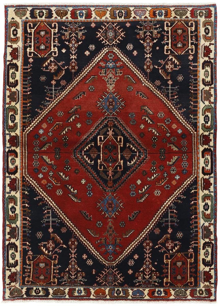 Orientteppich Ghashghai 111x158 Handgeknüpfter Orientteppich / Perserteppich, Nain Trading, rechteckig, Höhe: 12 mm | Kurzflor-Teppiche