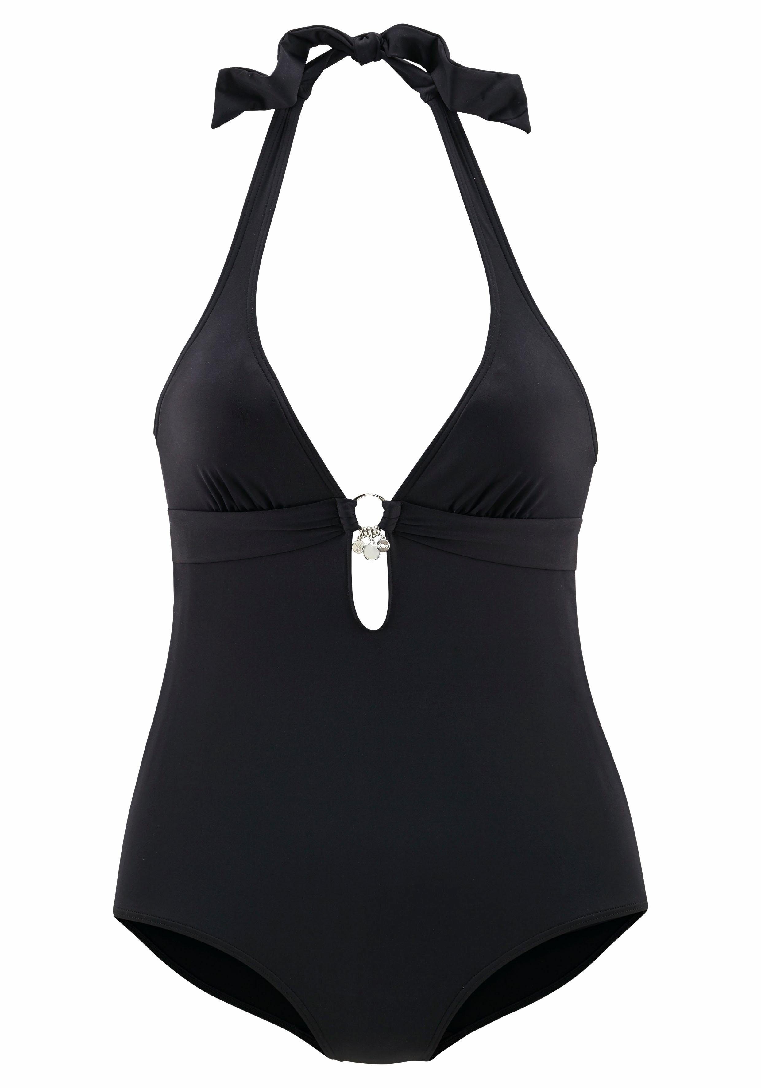 s.Oliver Badeanzug Tonia herausnehmbare Cups, im Nacken zu binden, im Rücke günstig online kaufen
