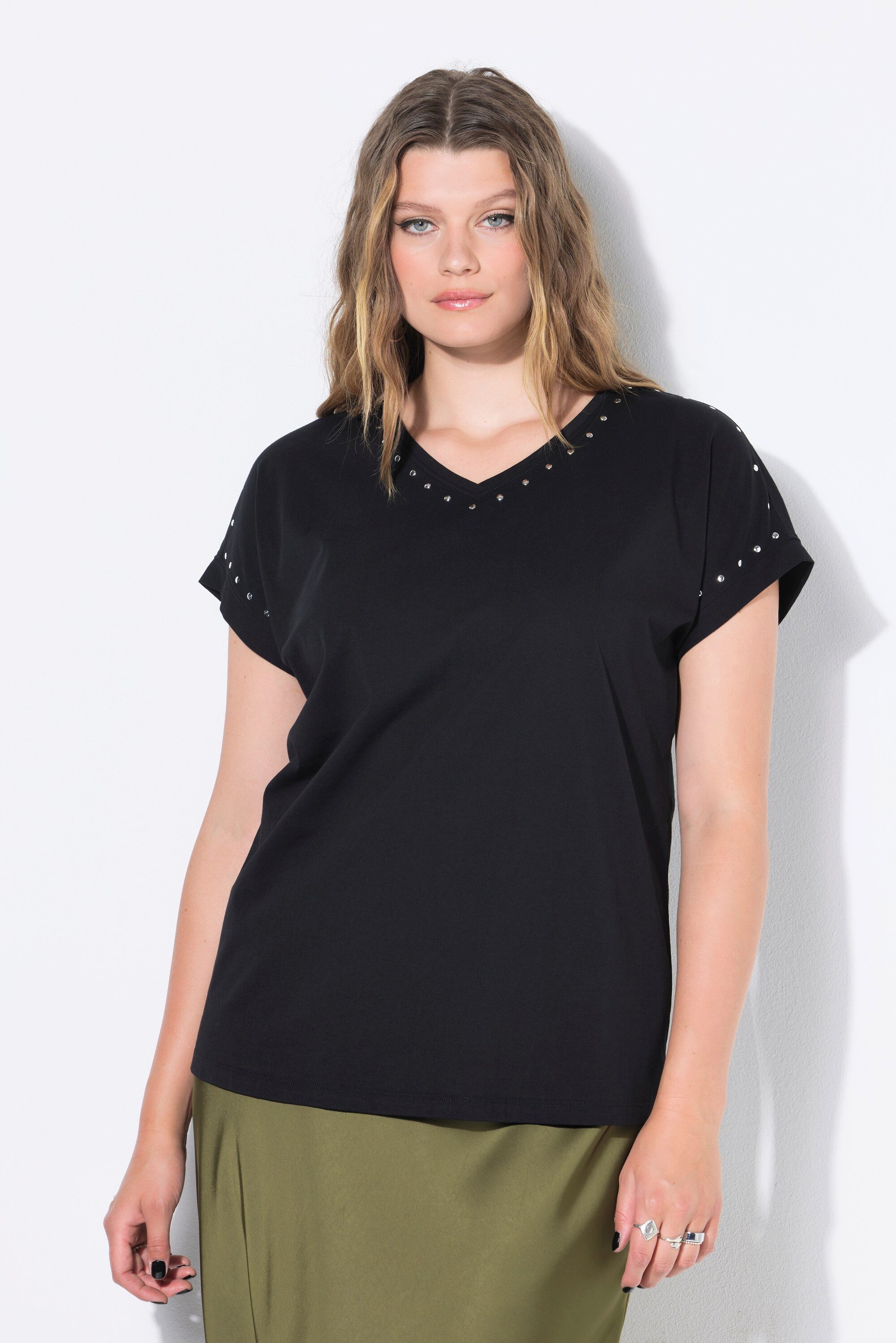 Studio Untold T-Shirt T-Shirt oversized Nieten günstig online kaufen