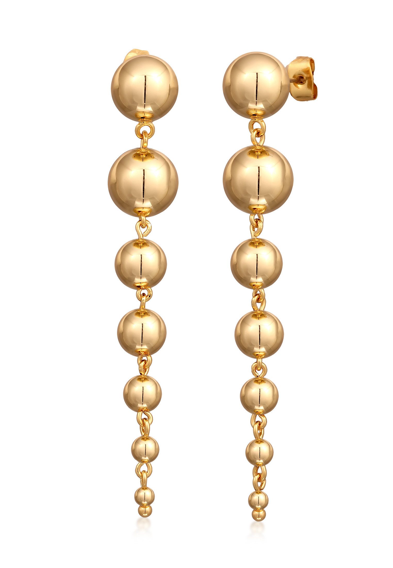 Elli Paar Ohrhänger Ohrstecker Kugel Modern Silberfarben, Kugel günstig online kaufen