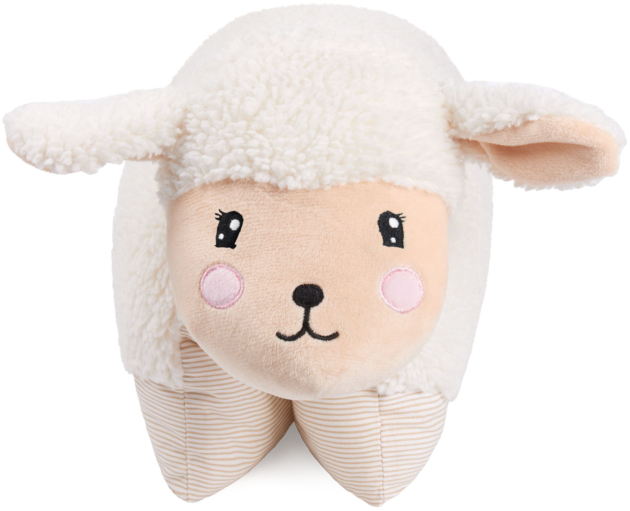 BRUBAKER Kuscheltier Kissen - Schaf - 2 in 1 Plüschtier und Kuschelkissen - günstig online kaufen