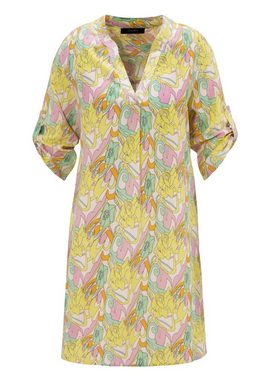 Aniston CASUAL Sommerkleid mit pastellfarbenen, graphischen Blumendruck - NEUE KOLLEKTION