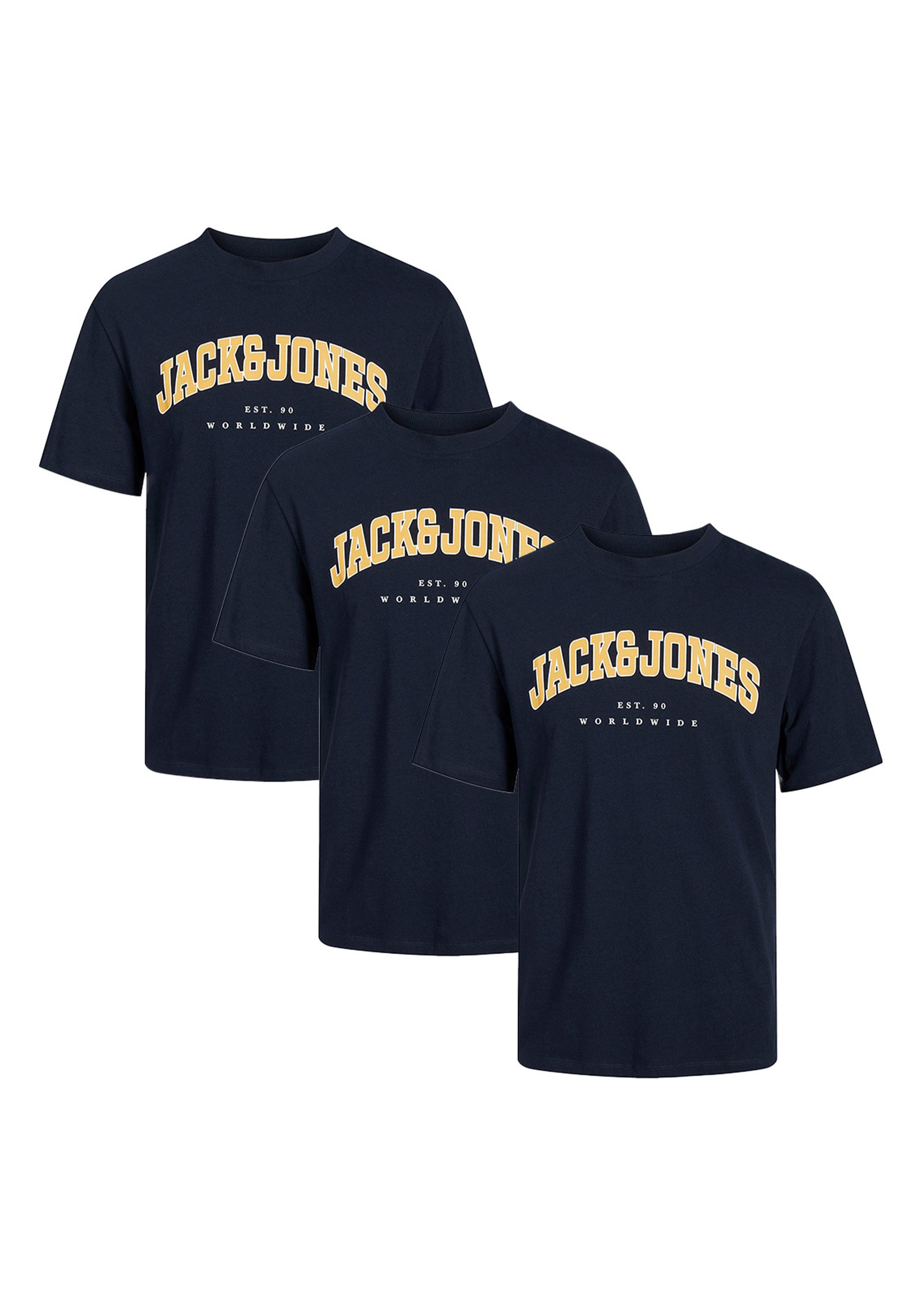 Jack & Jones T-Shirt 3er Pack günstig online kaufen
