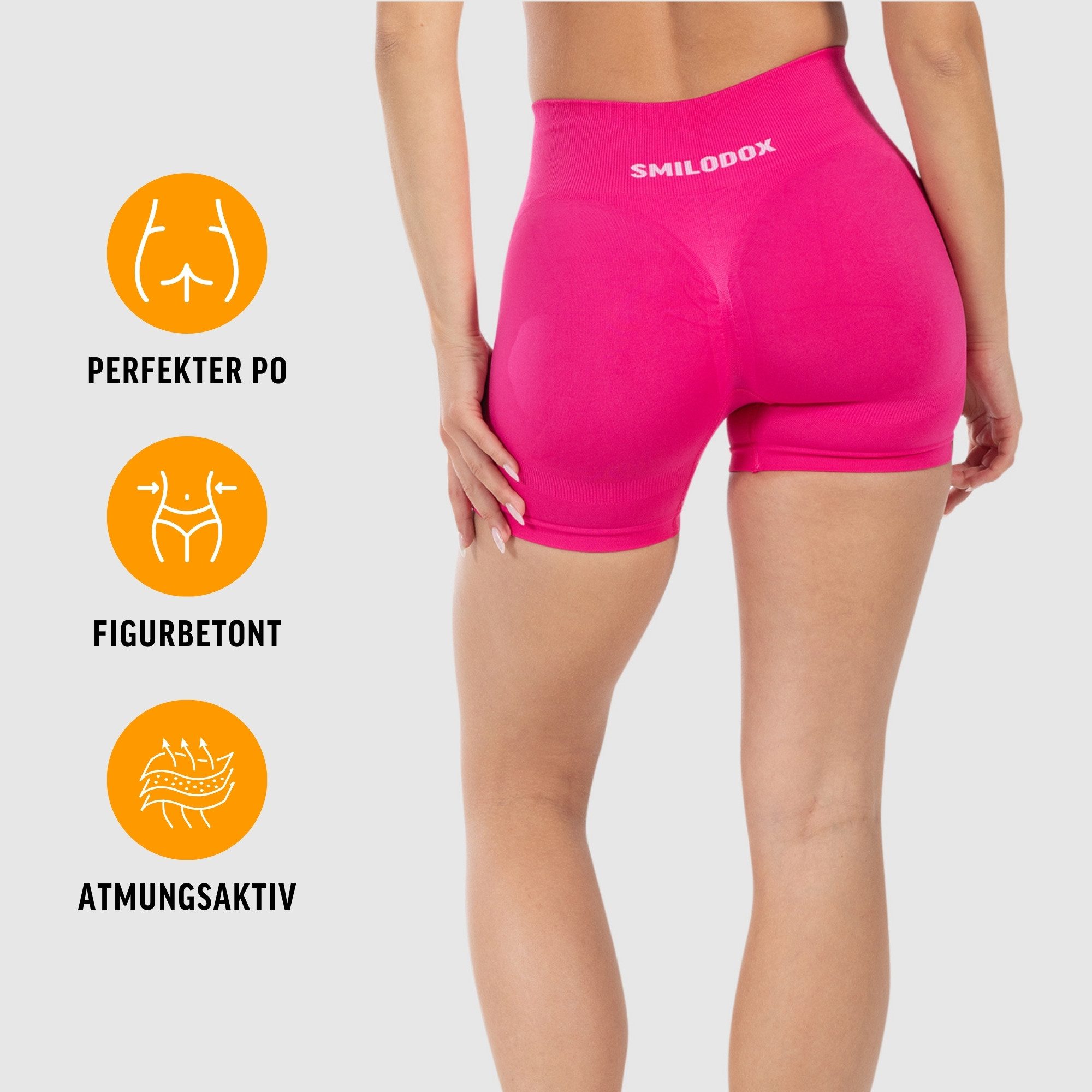 Smilodox Shorts Cetrina, High Waist Push Up Scrunch Hotpants mit hohem Bund günstig online kaufen