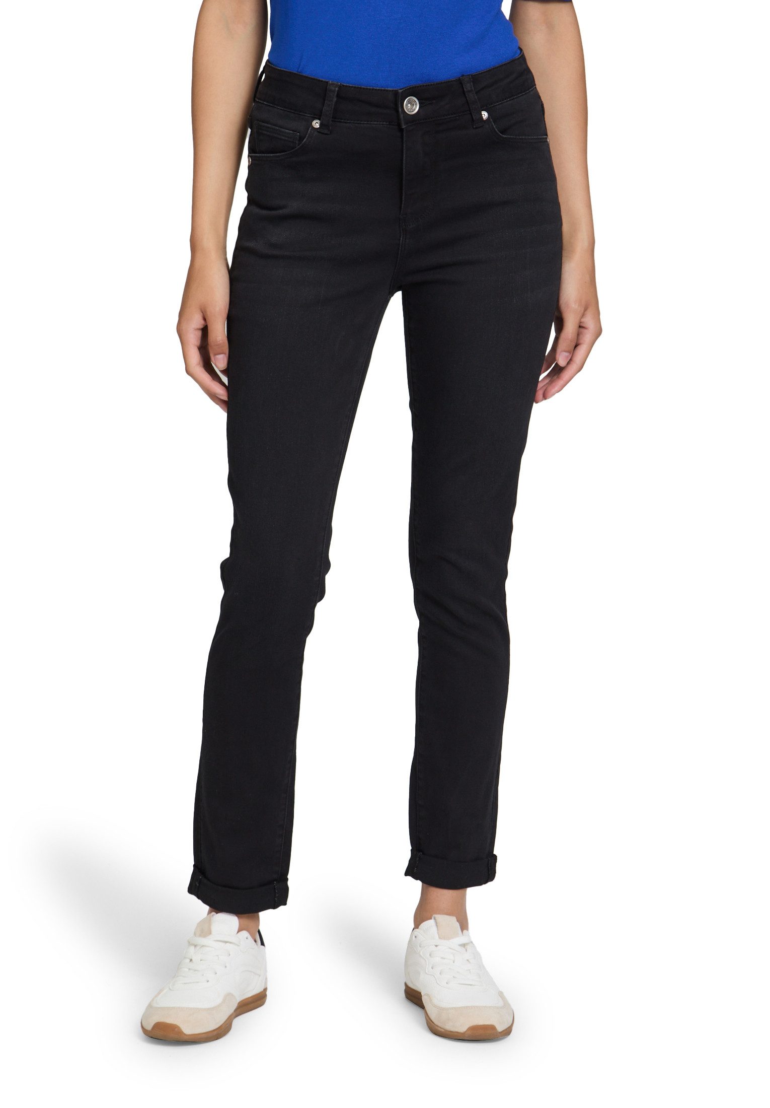 Slim-fit-Jeans Betty Barclay Damen Basic-Jeans mit Waschung
