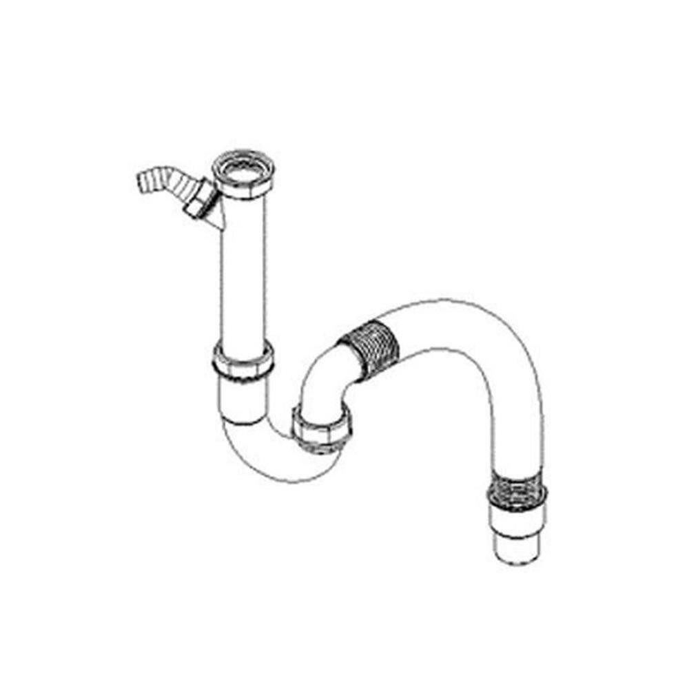 Blanco Siphon Siphon / Geruchverschluss 1 1/2" x 40/50 mm. flexibler Abgang, mit 1 G