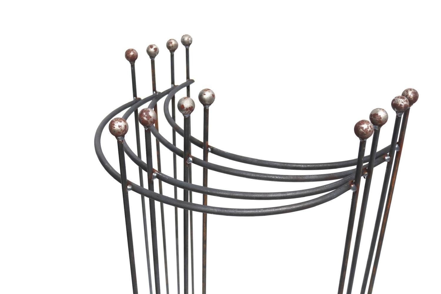 Hirsch Terracotta Rankgitter 4x Staudenhalter halbrund Kugel 45/90 cm massiv, 4 St., 4er SET in einem Paket