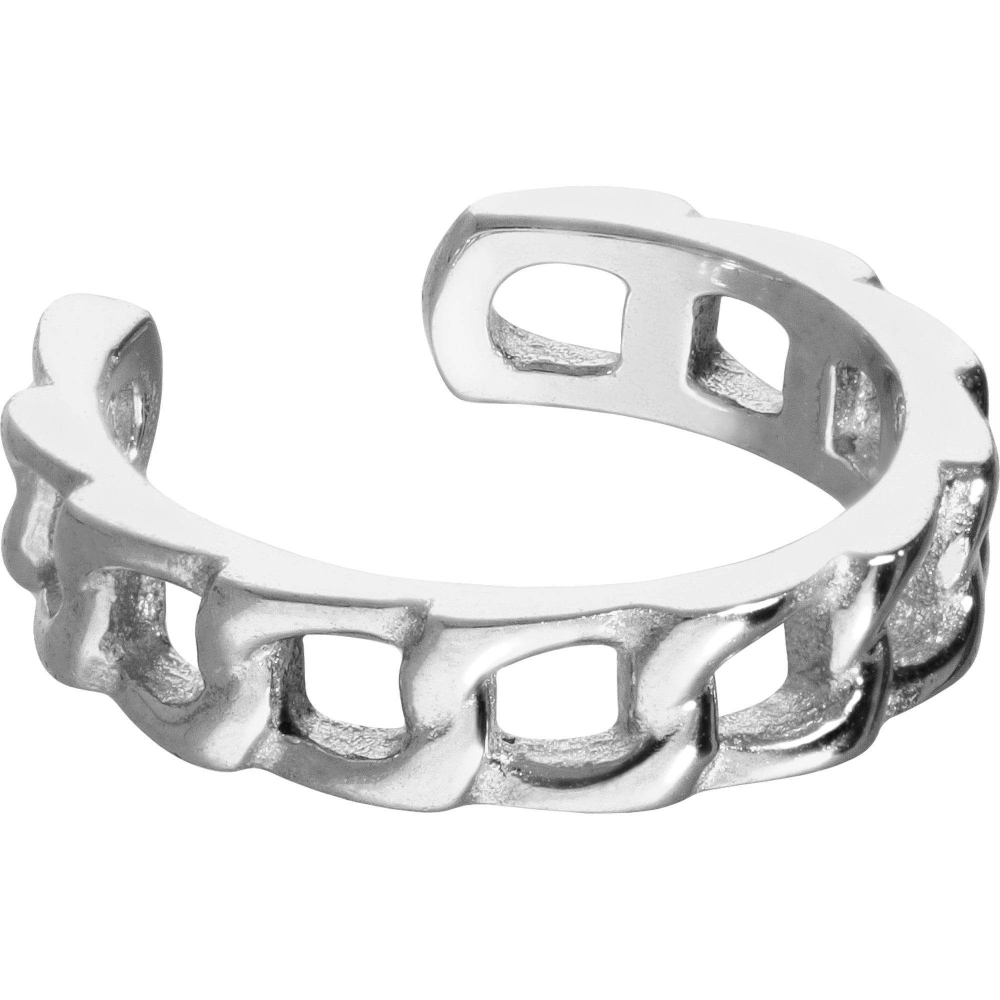 PIERCINGLINE Fake-Spirale Chirurgenstahl Fake Ohrring PANZERKETTEN-DESIGN (Fake Piercing-Ringe, 1-tlg)
