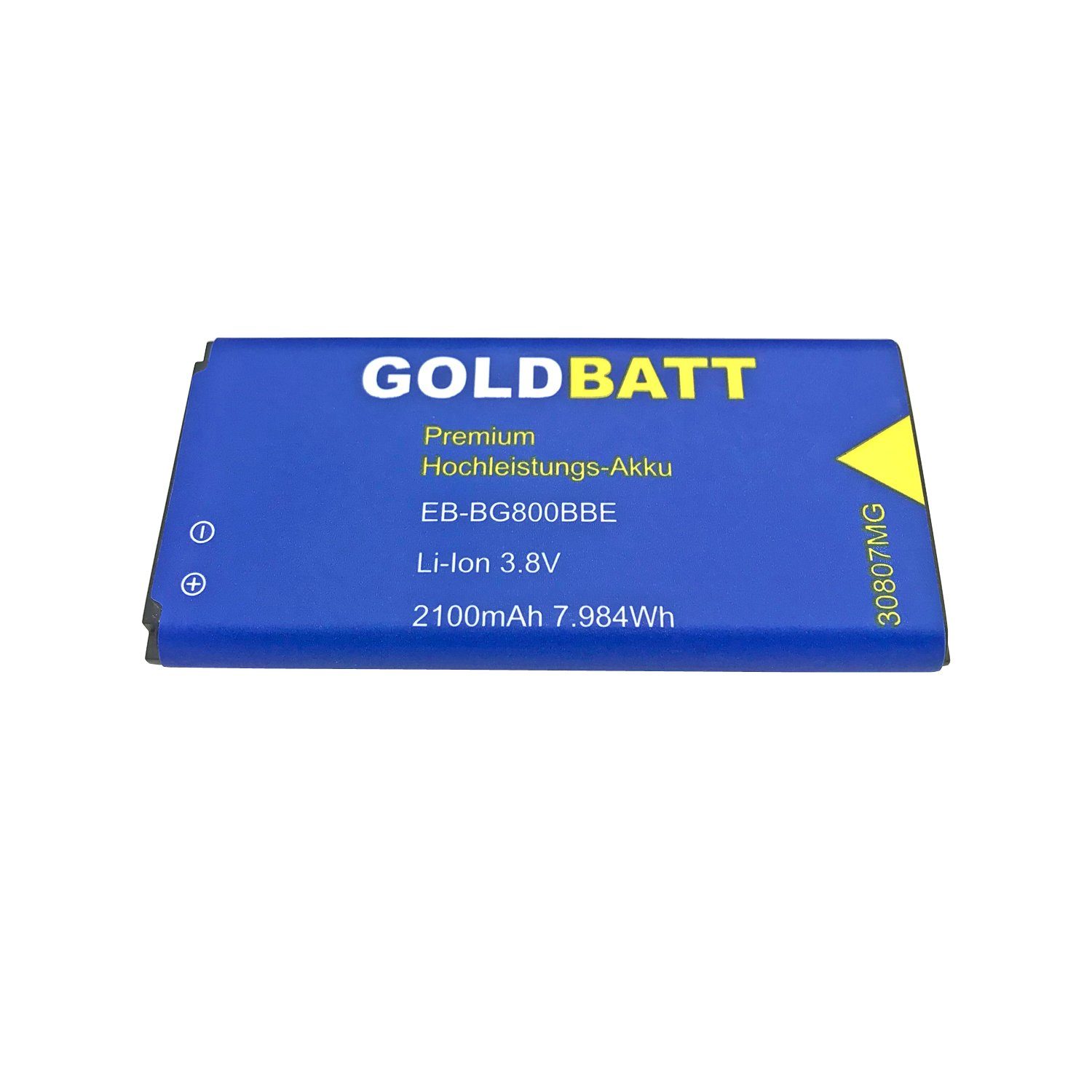 GOLDBATT Akku für Samsung Galaxy S5 mini G800 EB-BG800BBE Dx SM-G800F EB-BG8000 Akku Ersatzakku Akku 2100 mAh (3,8 V, 1 St), 100% kompatibel, optimale Passgenauigkeit