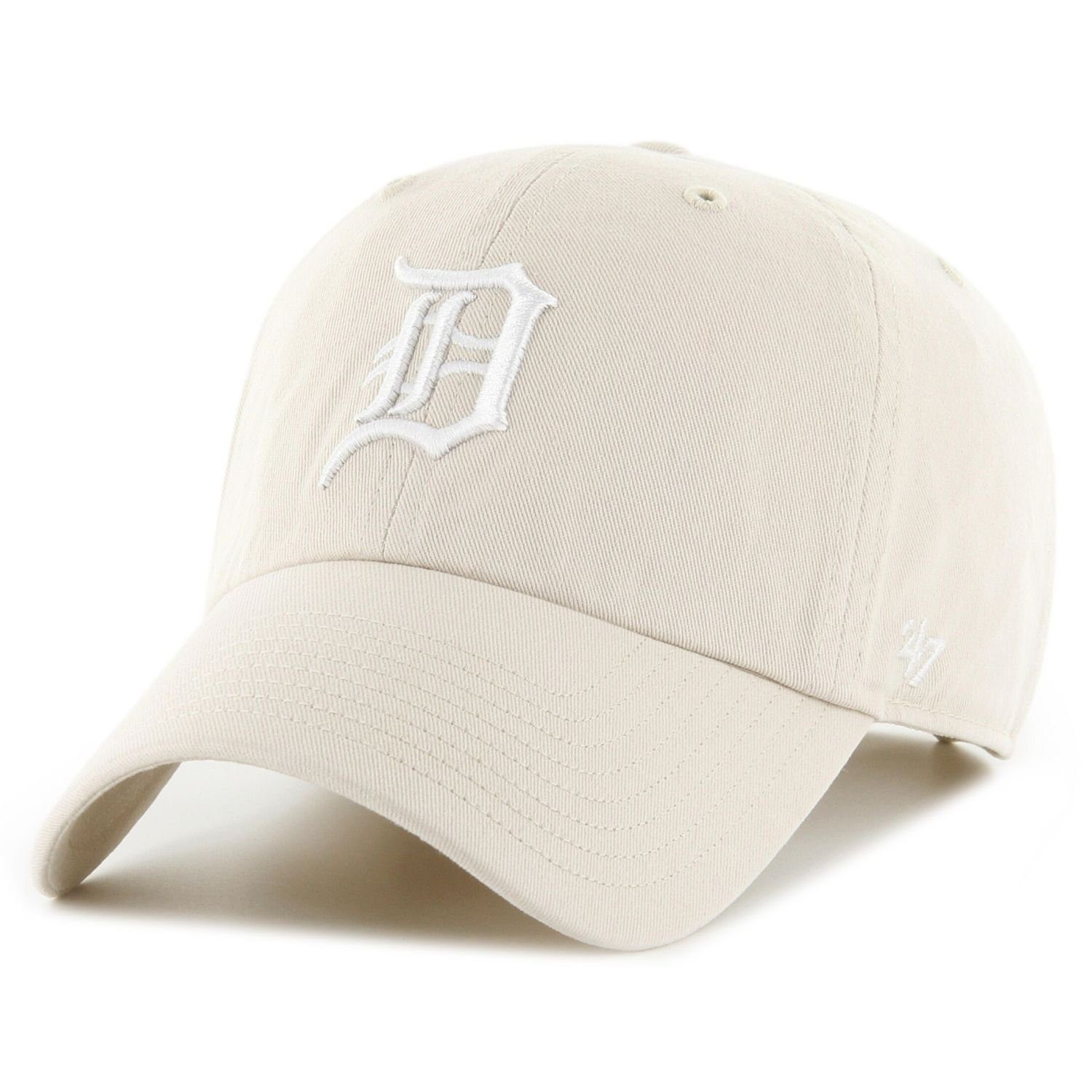 Tigers UP Baseball Brand Detroit '47 CLEAN bone Cap Strapback